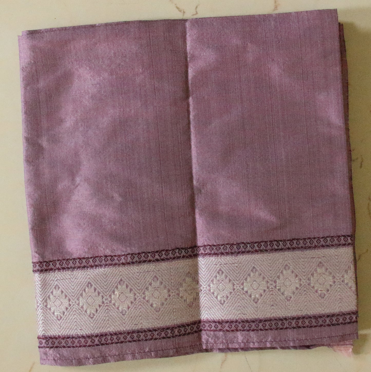Natural Dyed Handloom Mulberry Silk Mekhla Chador Set from Assam