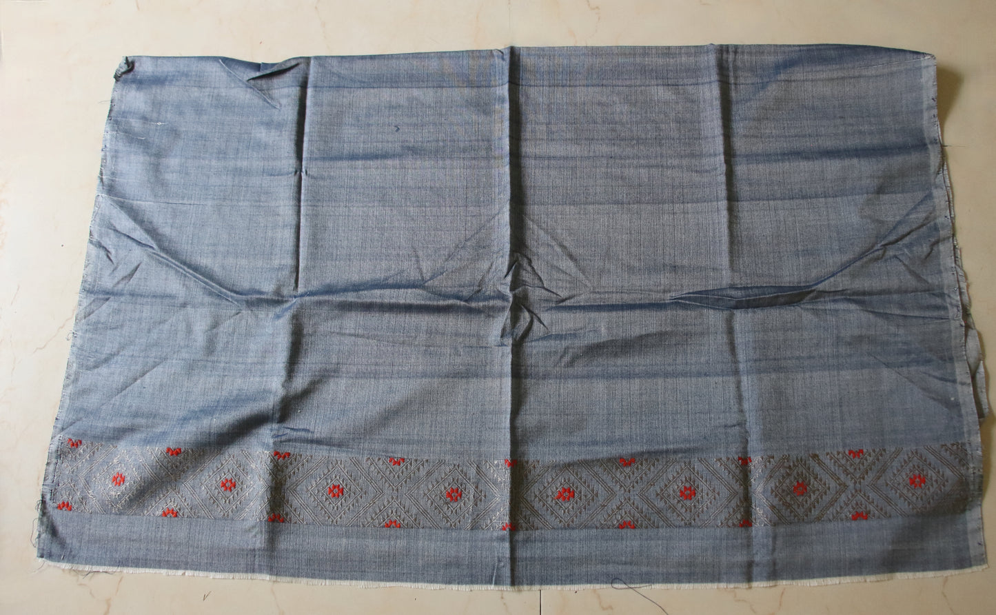 Narural Dyed Eri Silk Mekhela Chador Set