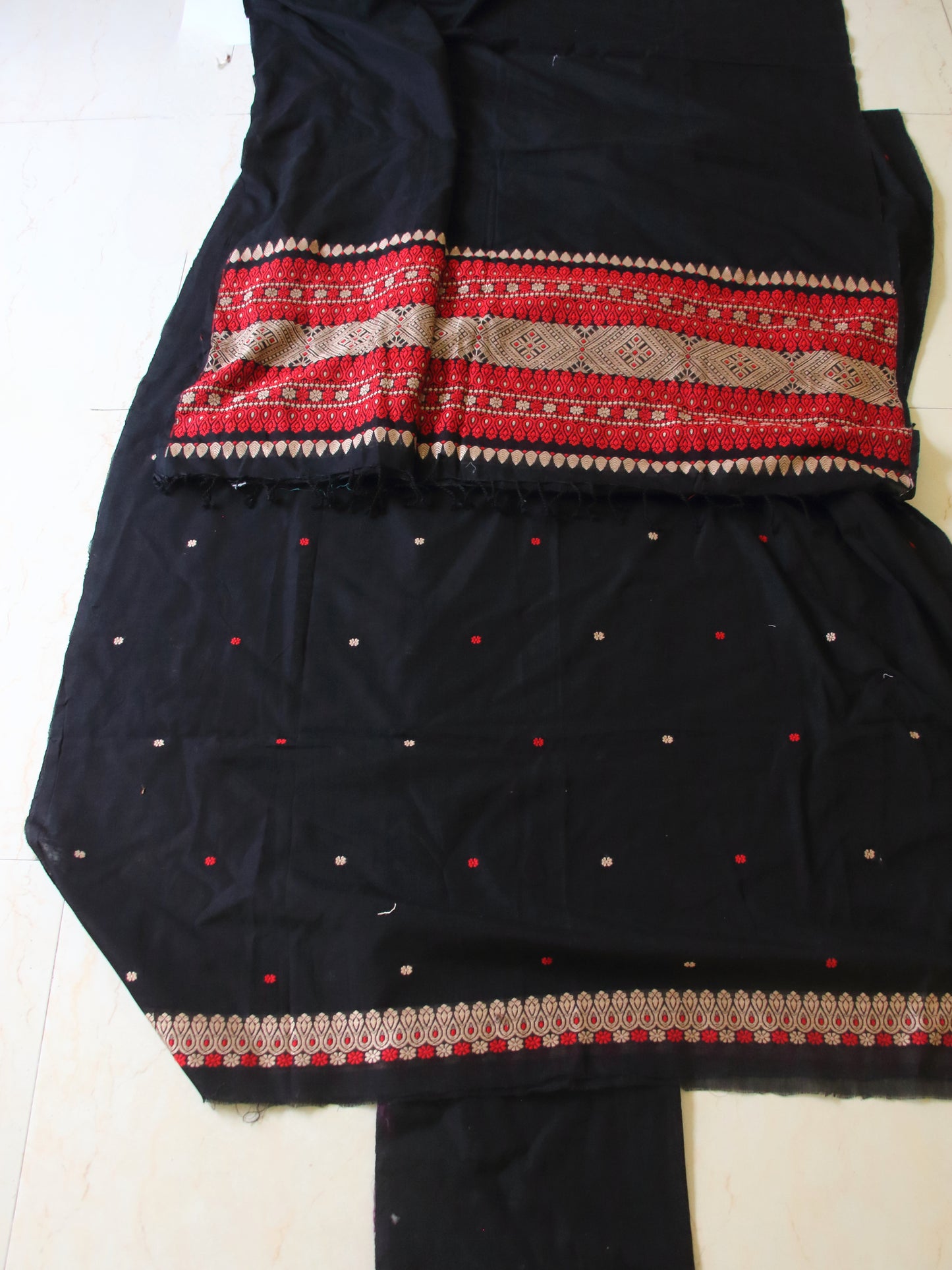 Cotton Assam Design Full Suit Set