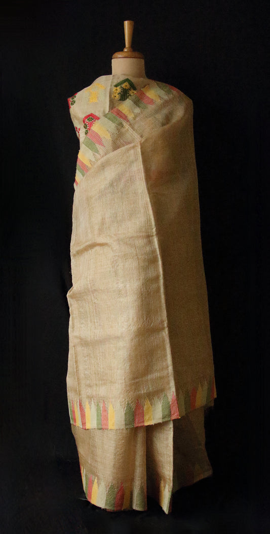 Authentic Muga Silk handloom Saree from Assam