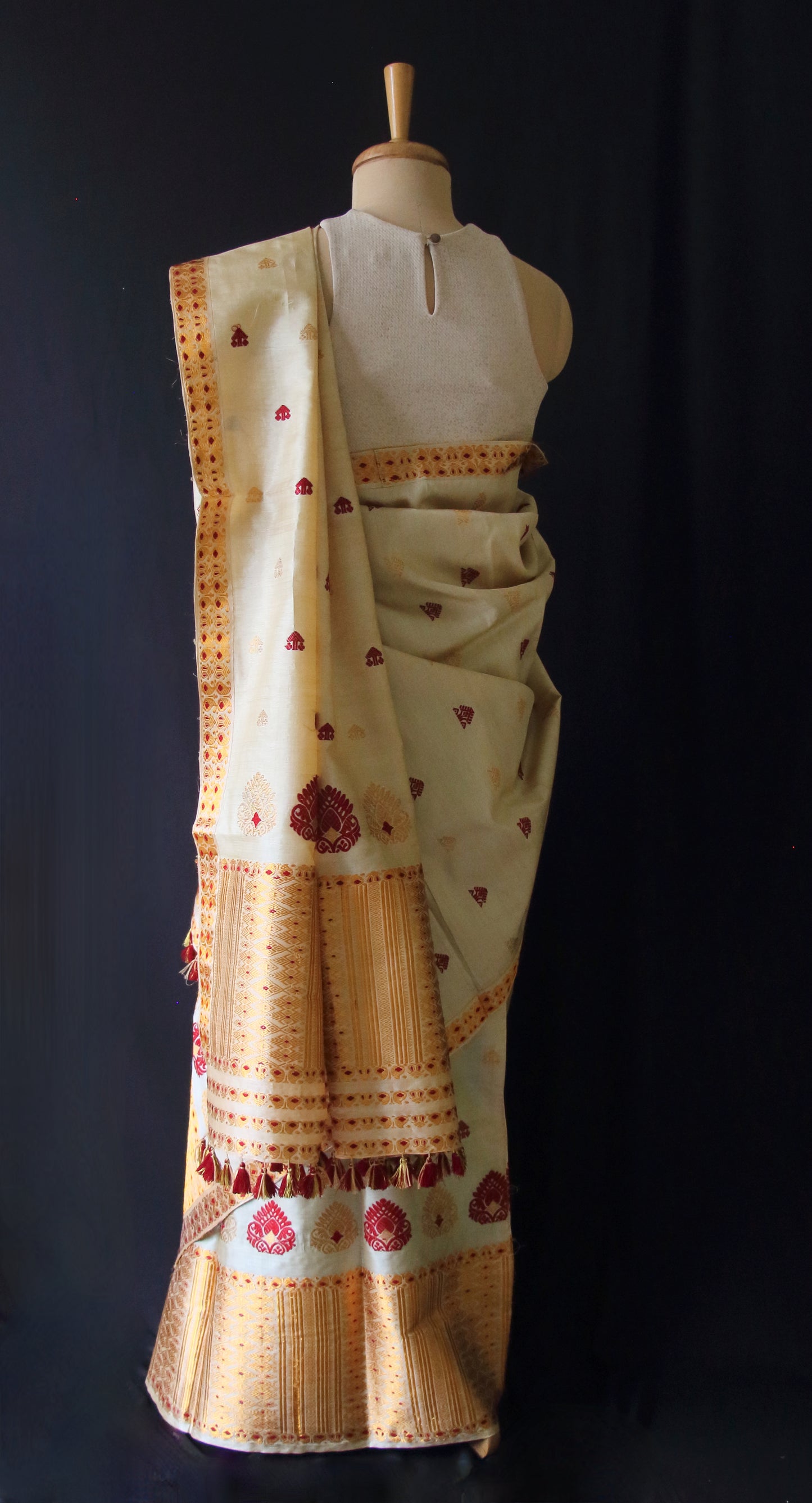 Tassar Silk Mekhla Chador Set