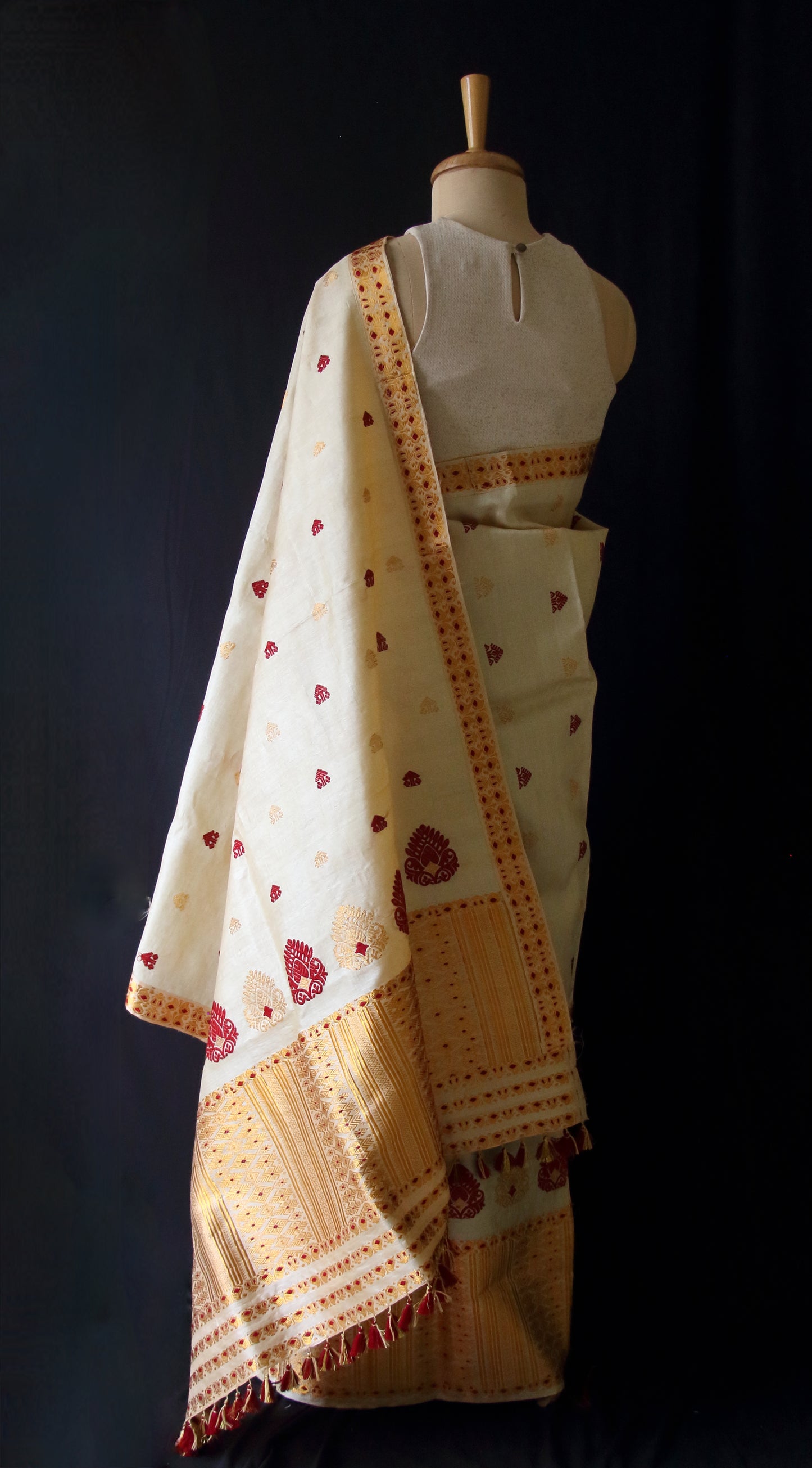 Tassar Silk Mekhla Chador Set