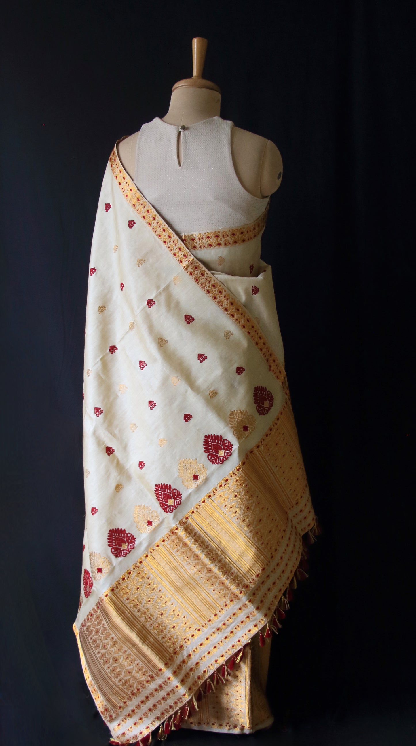 Tassar Silk Mekhla Chador Set