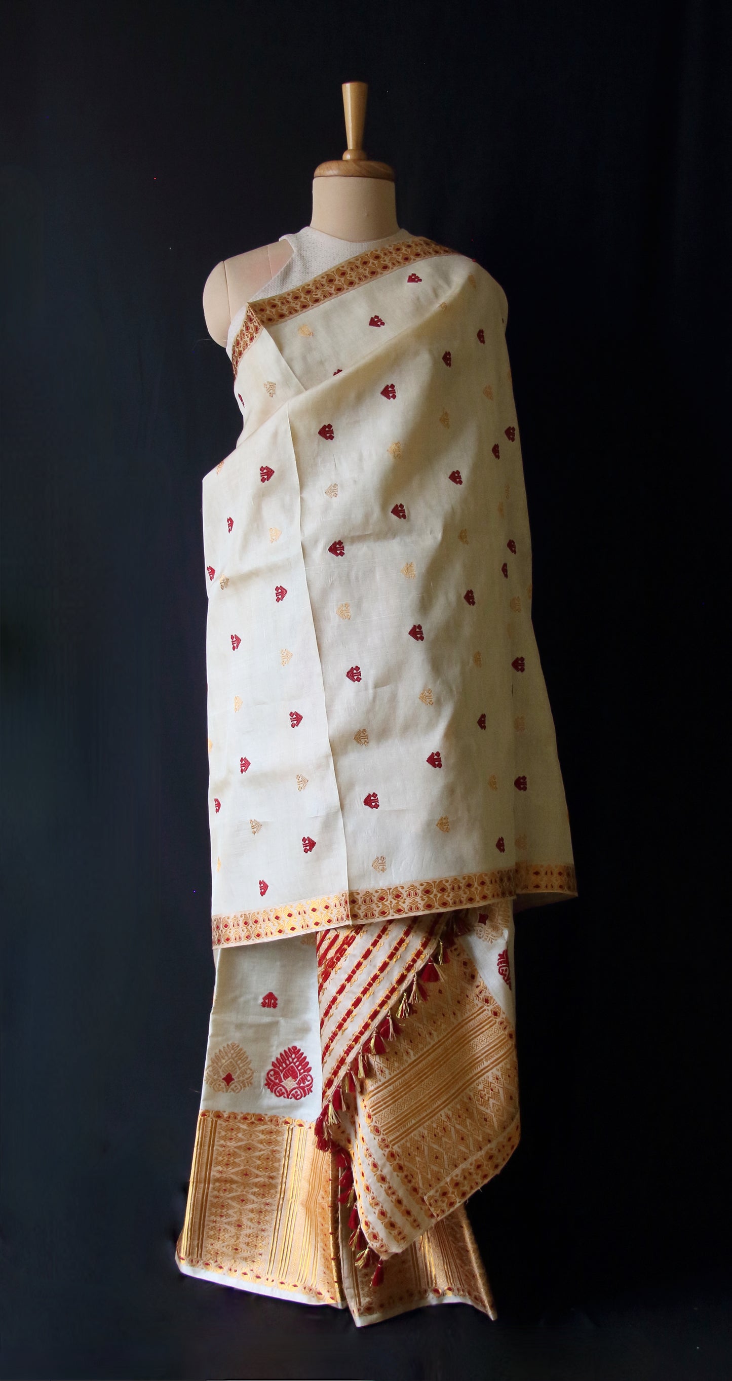 Tassar Silk Mekhla Chador Set