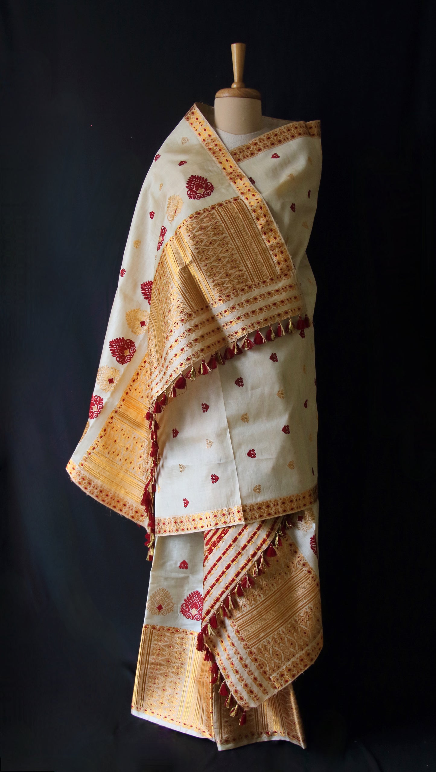 Tassar Silk Mekhla Chador Set