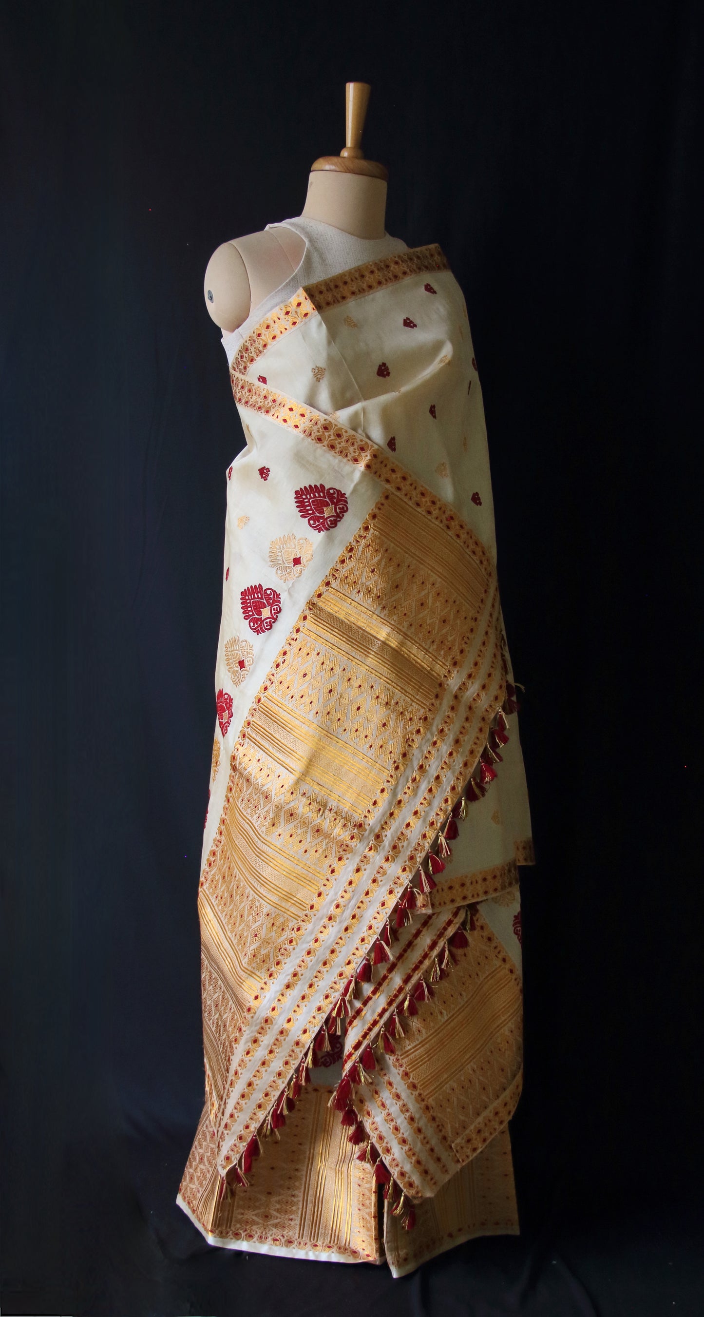 Tassar Silk Mekhla Chador Set