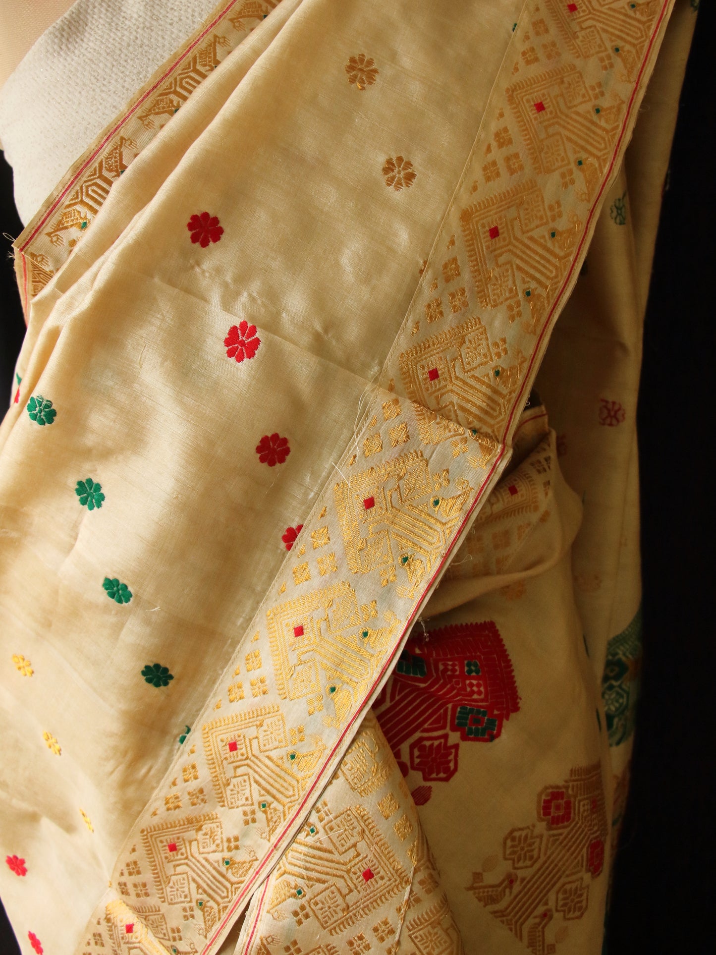 Tassar Silk Handloom Traditional Mekhla Chador Set