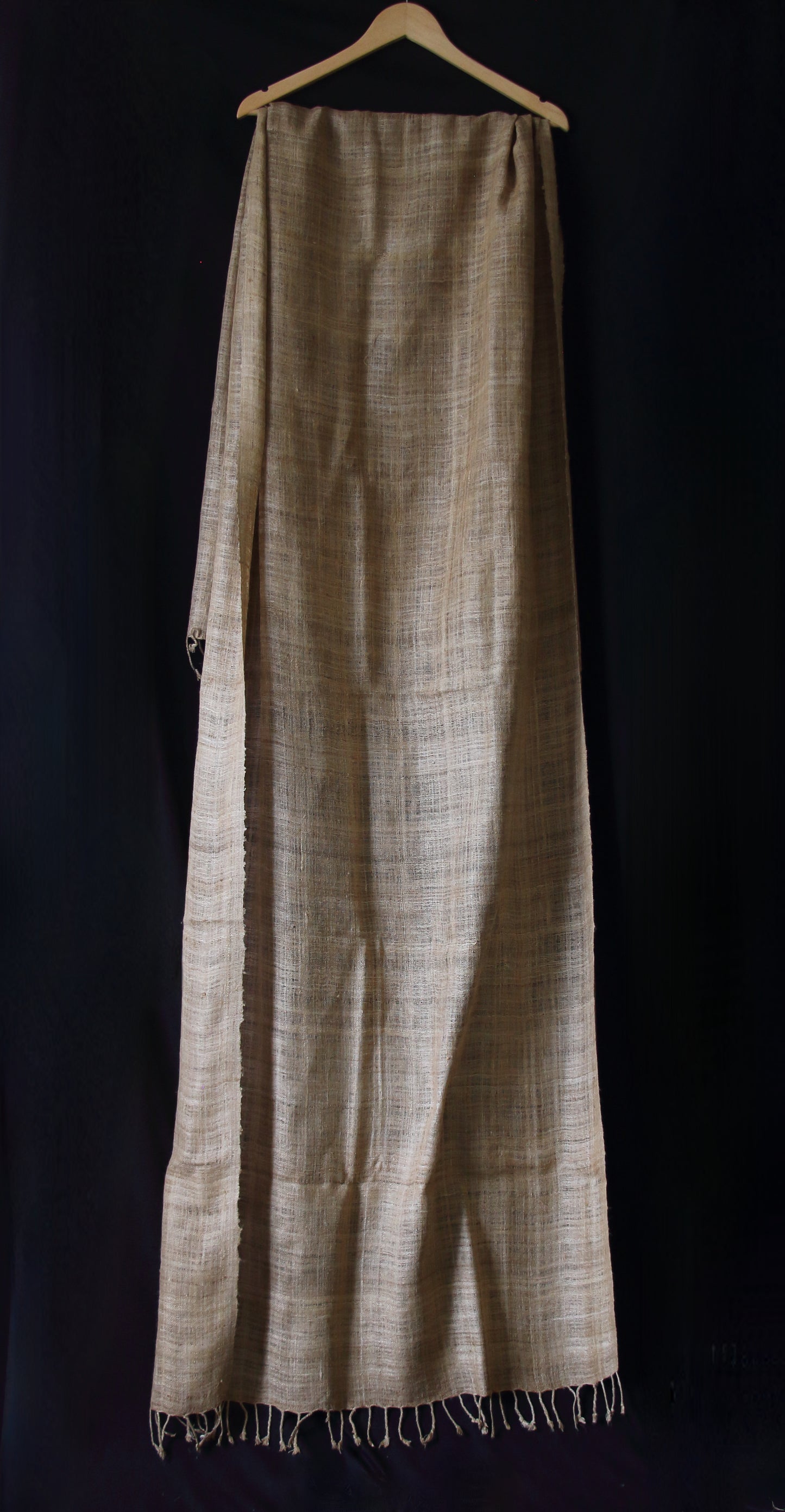 Handwoven Muga Ghicha Silk Shawl from Assam