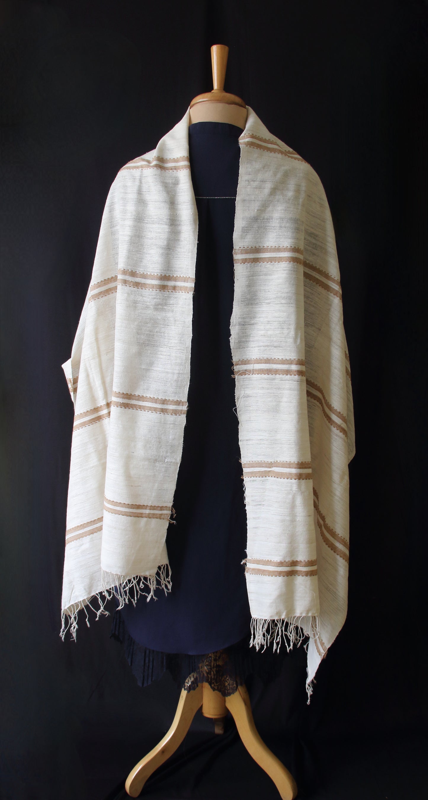 Handloom Hand Spun Eri Silk Scarf from Assam , India