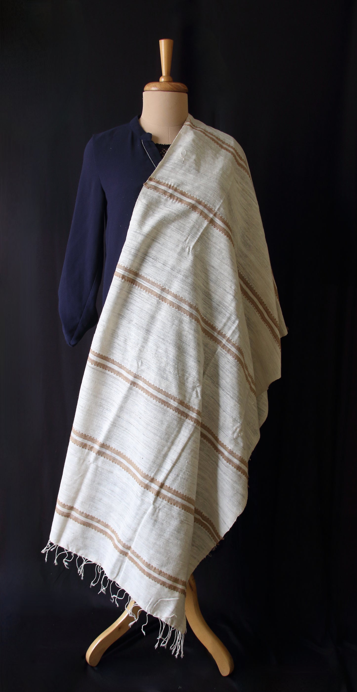 Handloom Hand Spun Eri Silk Scarf from Assam , India