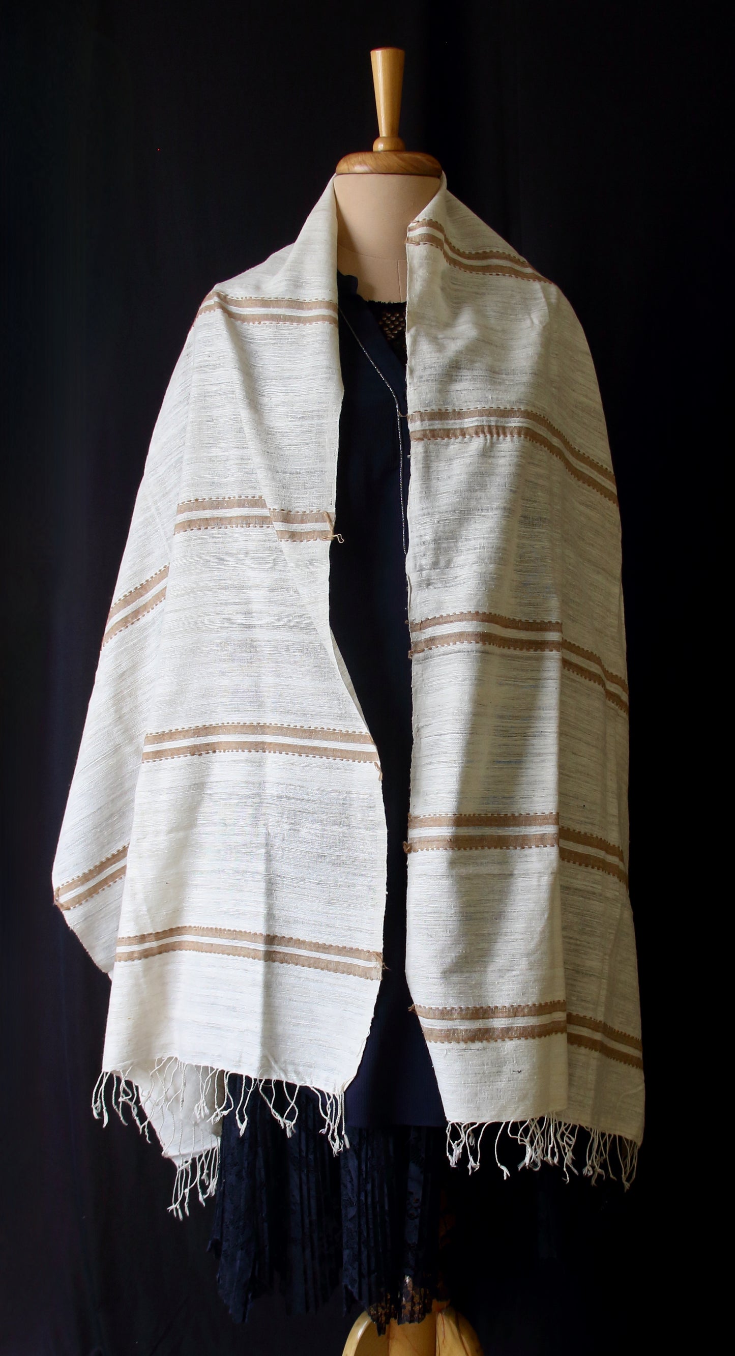Handloom Hand Spun Eri Silk Scarf from Assam , India