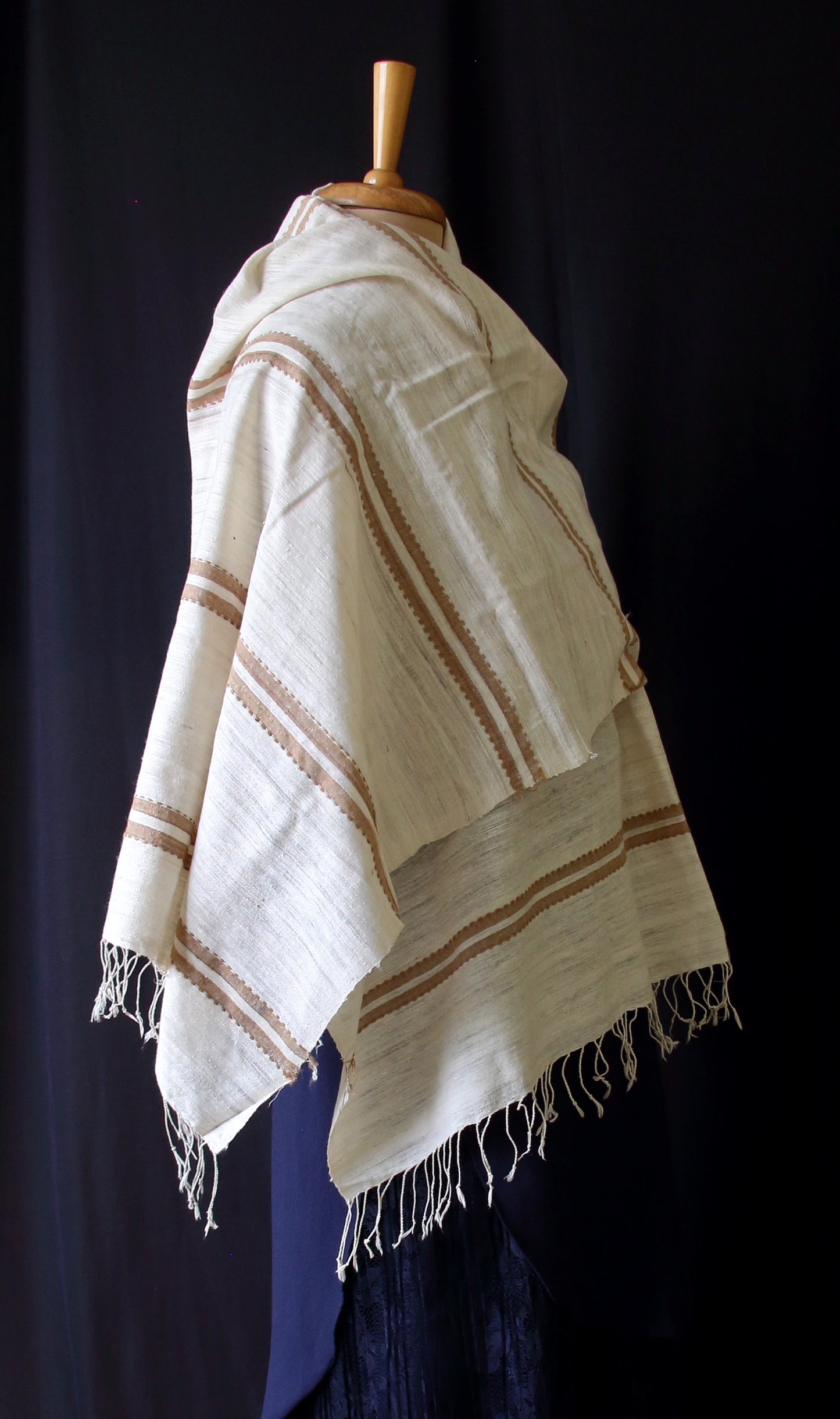 Handloom Hand Spun Eri Silk Scarf from Assam , India