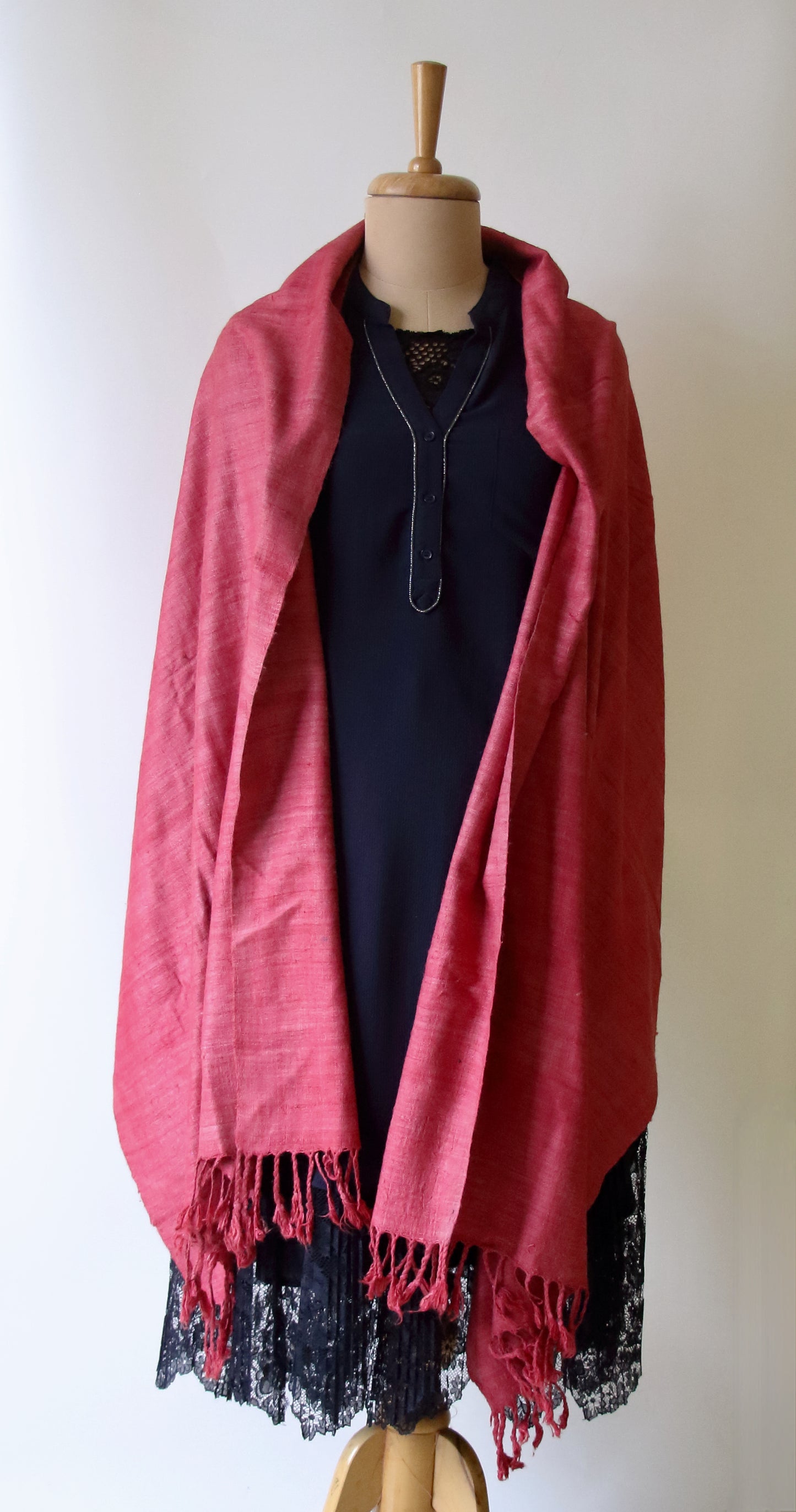 Natural Dyed Eri silk / Ahimsa Silk Handloom Shawls from Assam