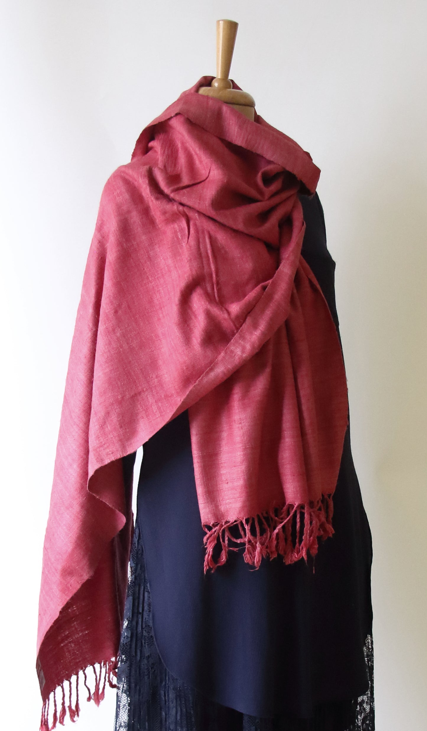 Natural Dyed Eri silk / Ahimsa Silk Handloom Shawls from Assam