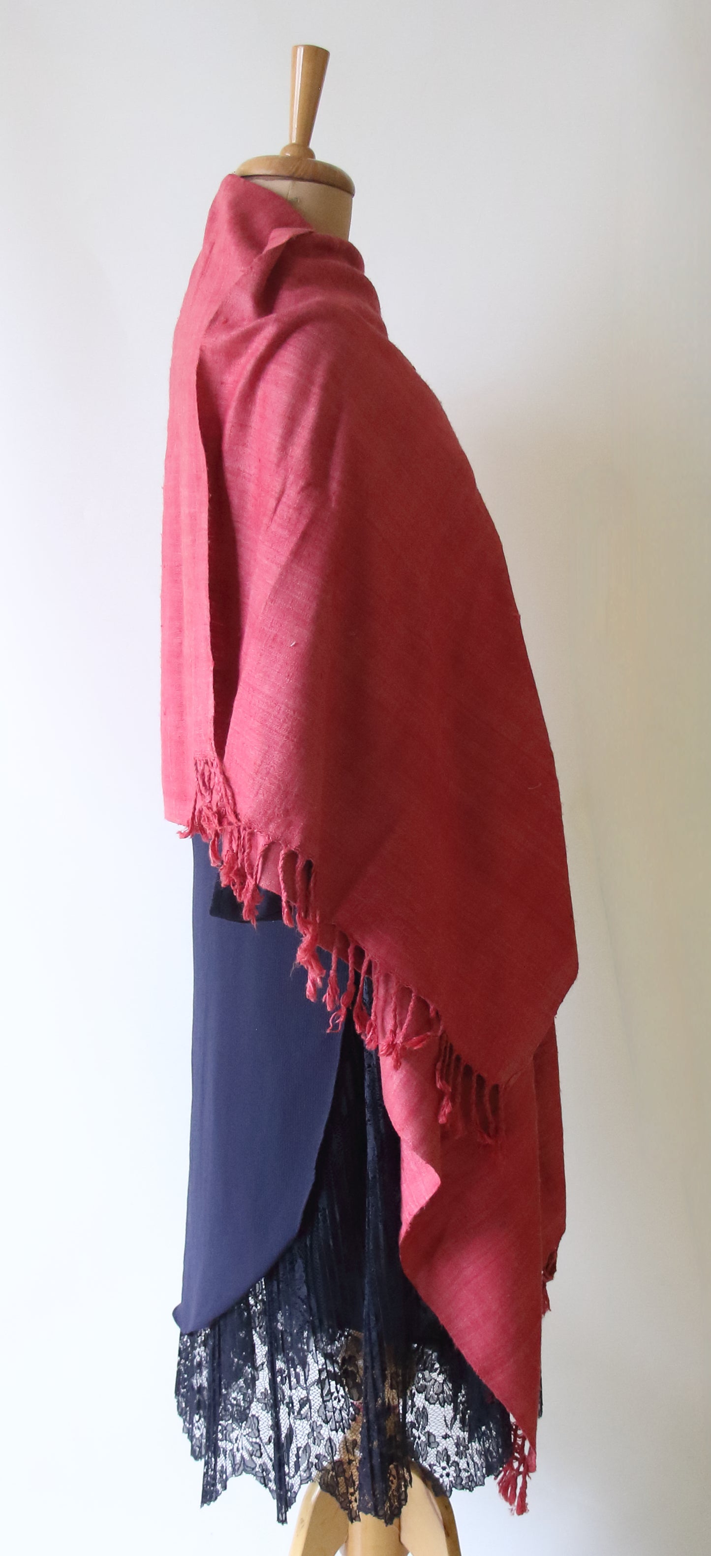 Natural Dyed Eri silk / Ahimsa Silk Handloom Shawls from Assam
