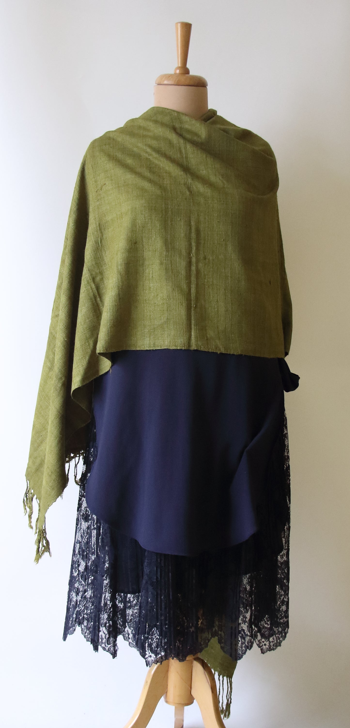 Natural Dyed Eri silk / Ahimsa Silk Handloom Shawls from Assam