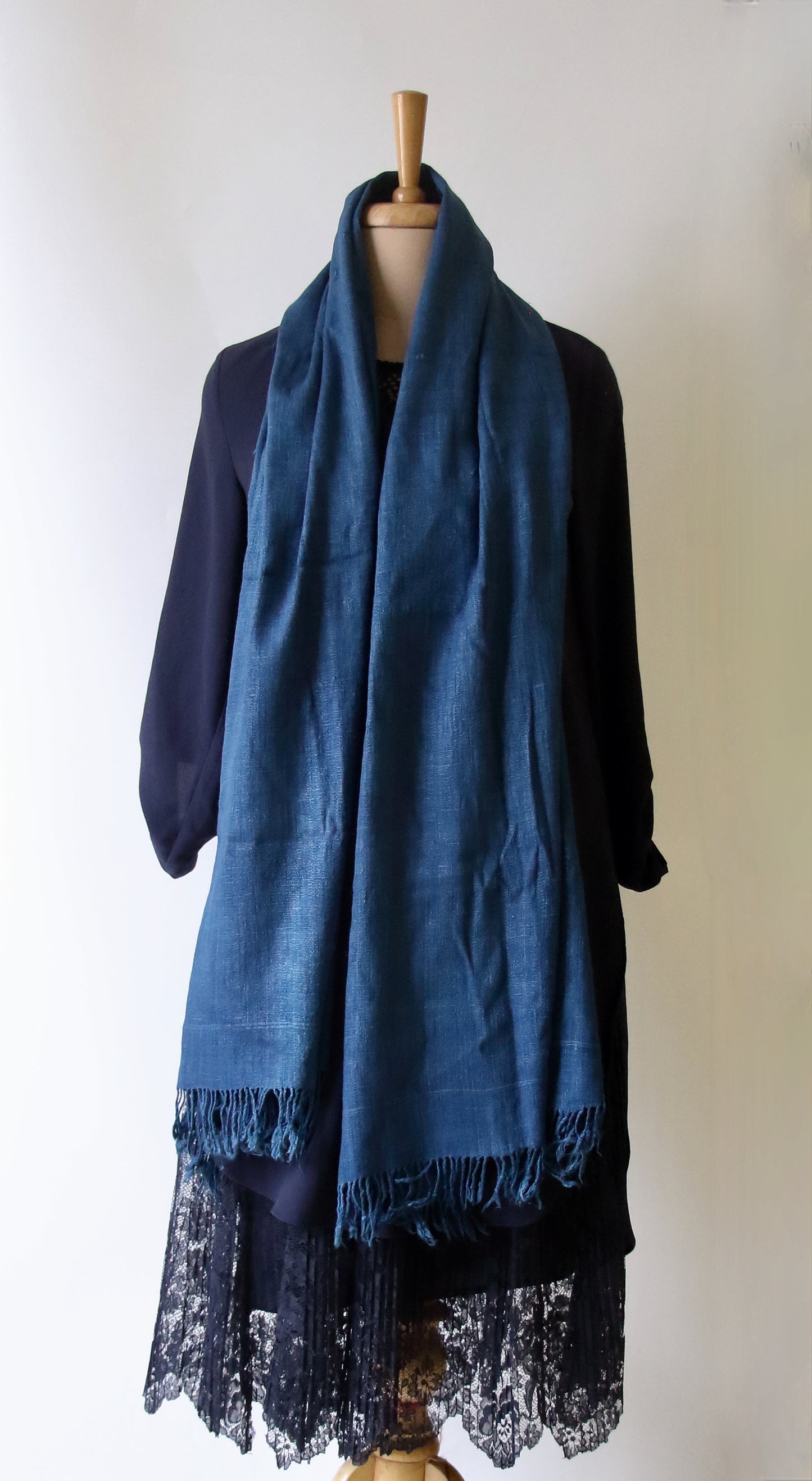 Natural Dyed Eri silk / Ahimsa Silk Handloom Shawls from Assam