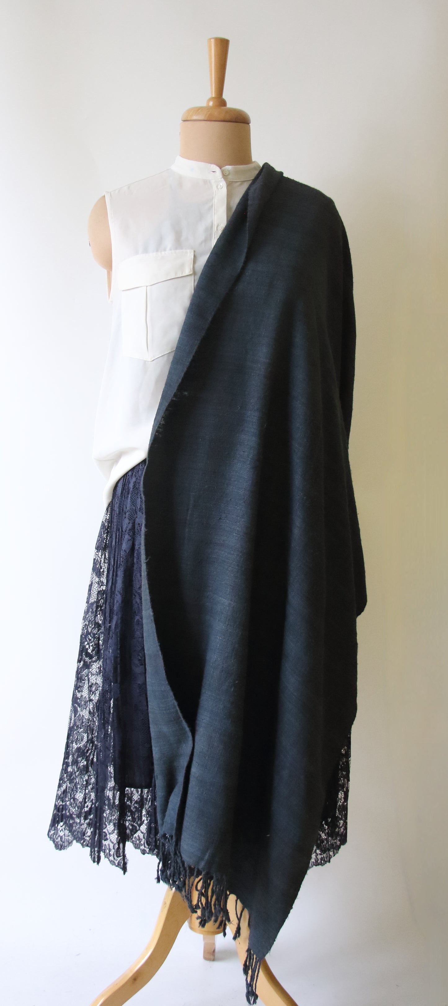 Natural Dyed Eri silk / Ahimsa Silk Handloom Shawls from Assam