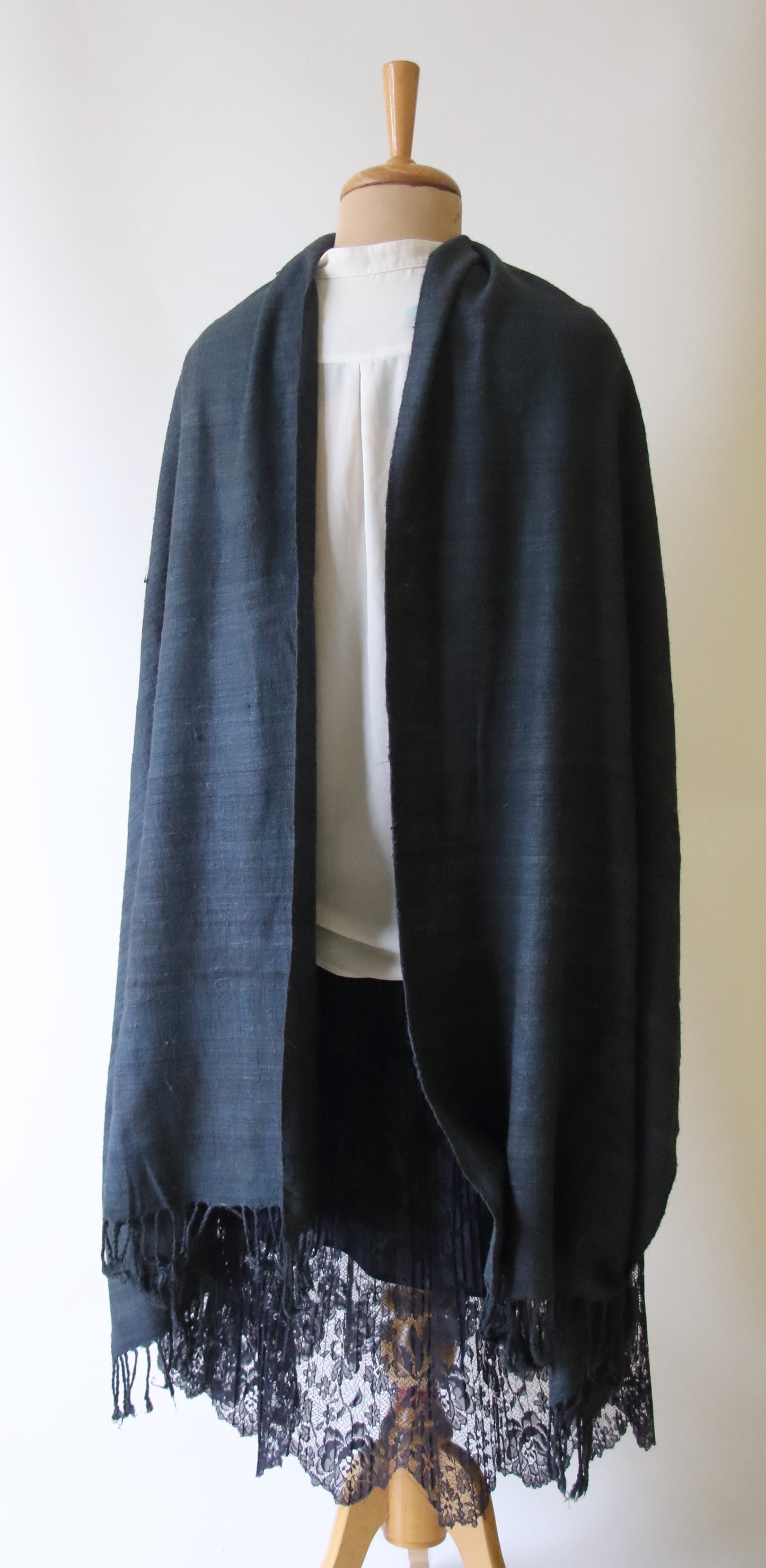 Natural Dyed Eri silk / Ahimsa Silk Handloom Shawls from Assam