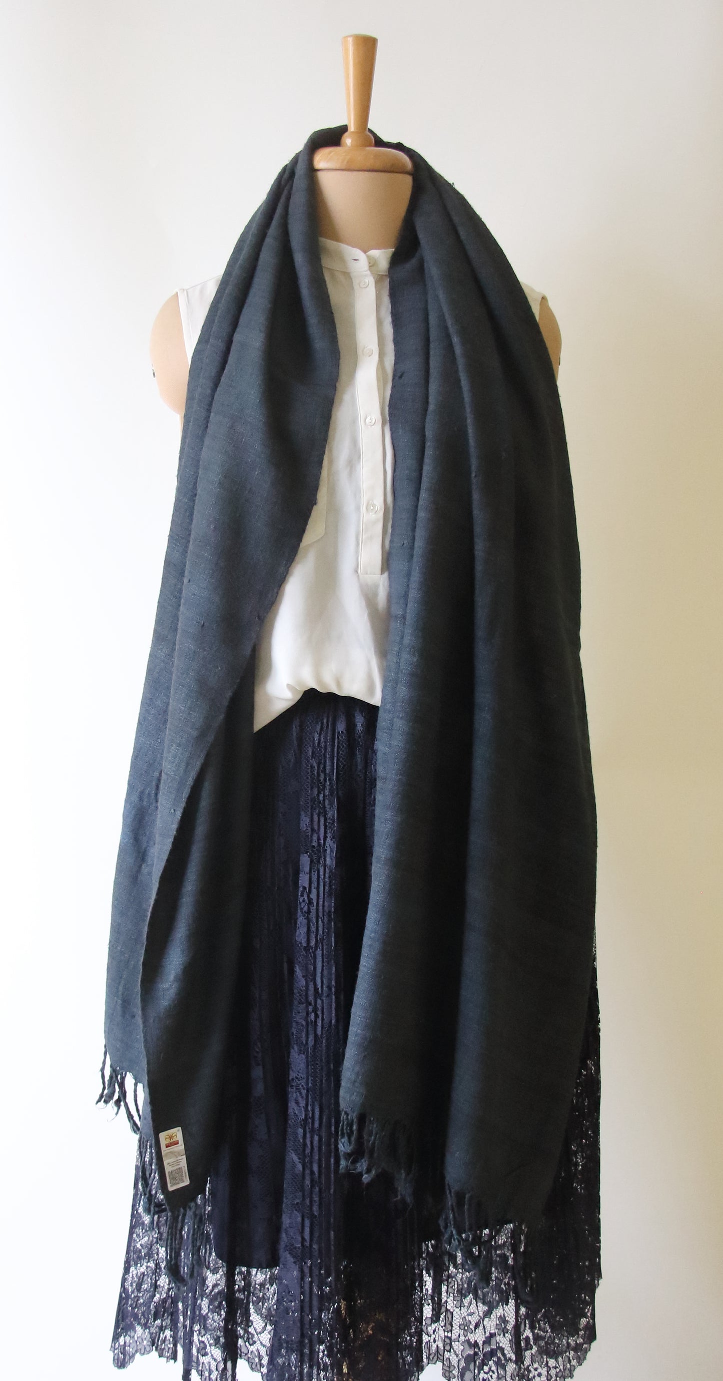 Natural Dyed Eri silk / Ahimsa Silk Handloom Shawls from Assam