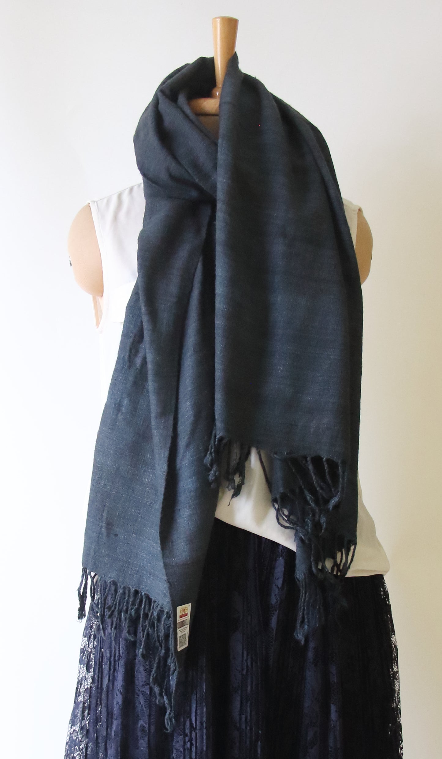 Natural Dyed Eri silk / Ahimsa Silk Handloom Shawls from Assam