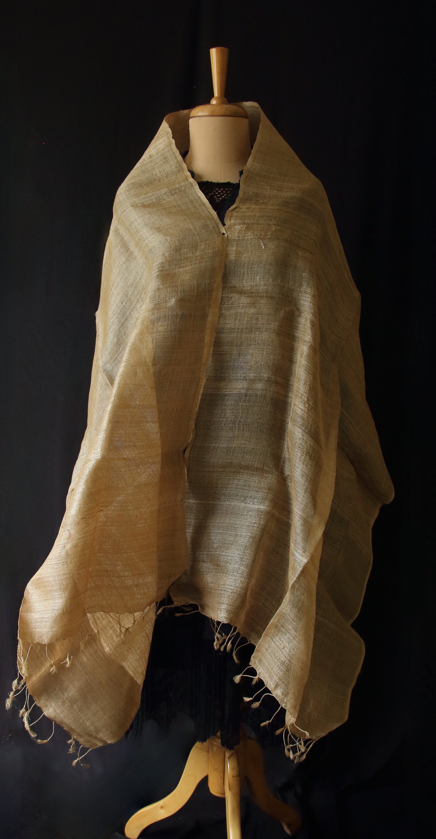 Luxurious Muga Silk Scarf / Stole / hand woven from Assam