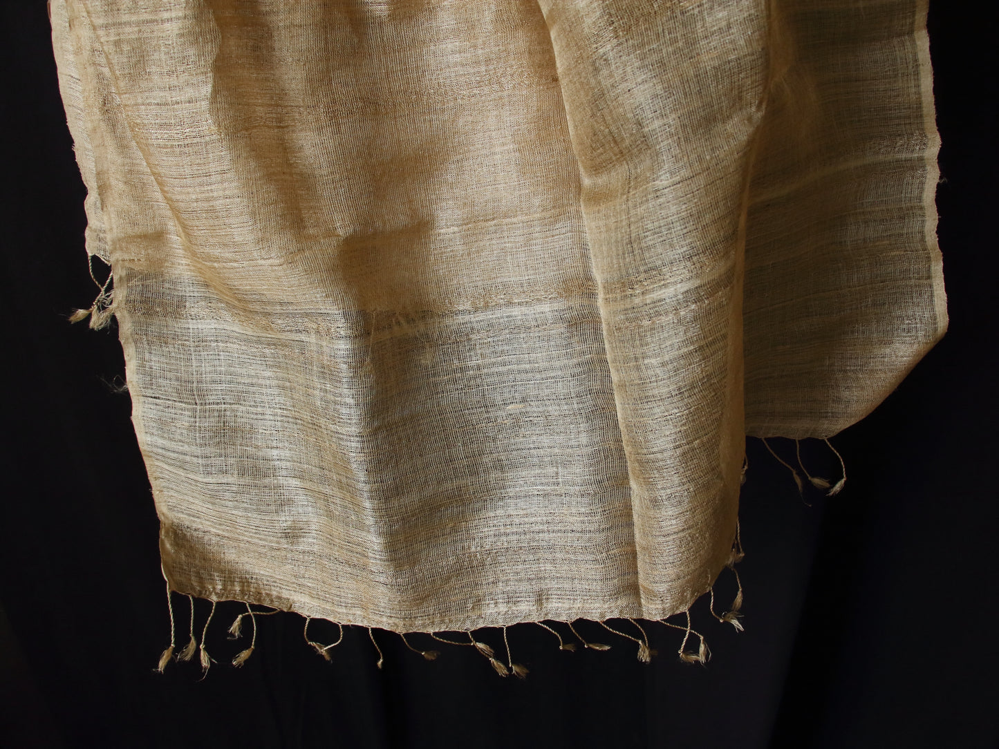 Luxurious Muga Silk Scarf / Stole / hand woven from Assam