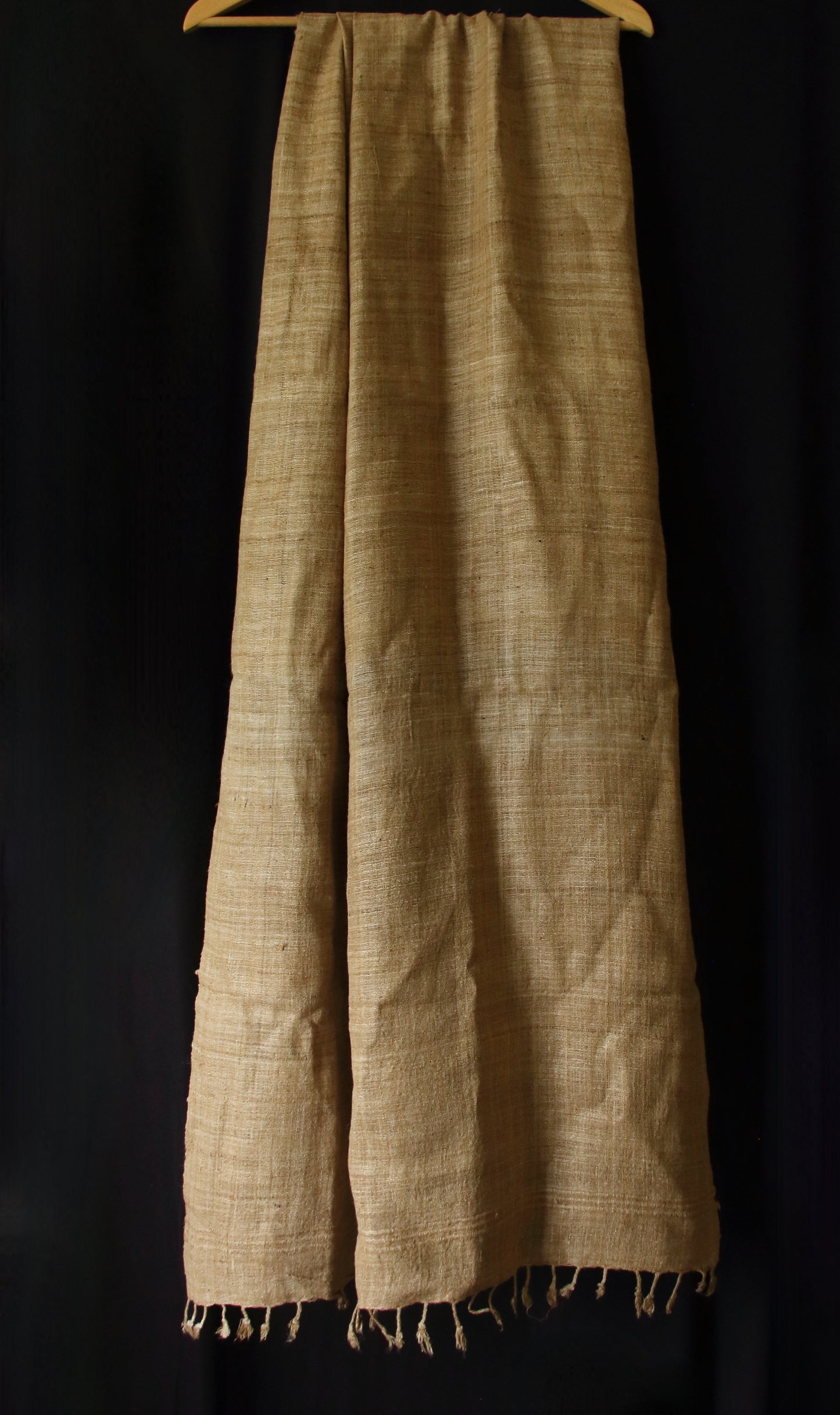 Handwoven Muga Ghicha Silk Shawl from Assam