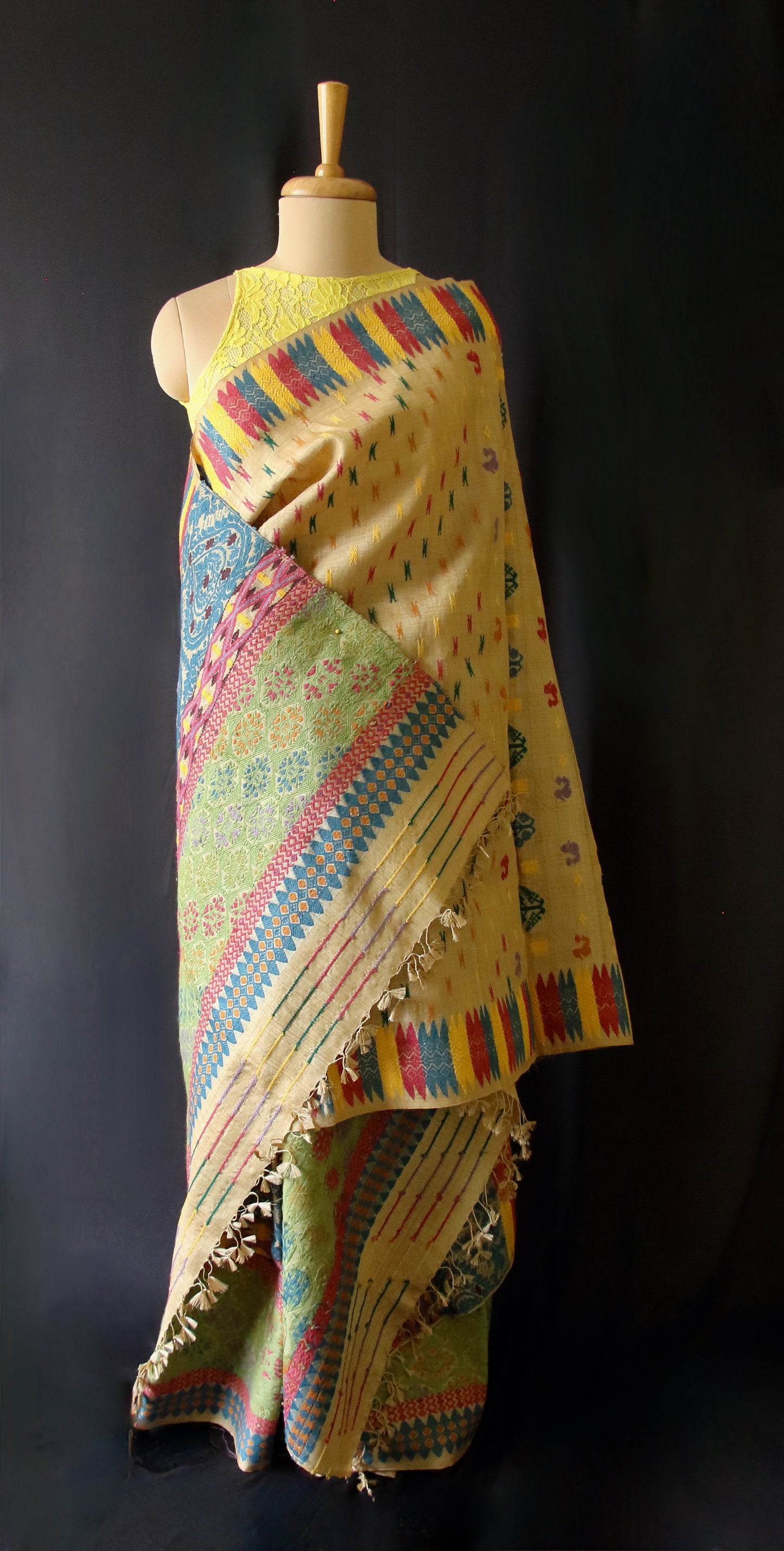 Muga Silk Exclusive Handloom Mekhela Chador Set from Assam