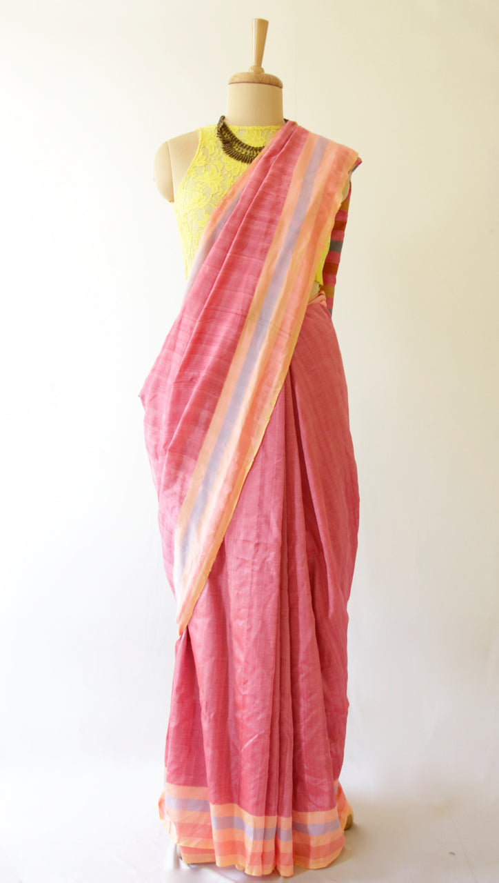 Handloom Cotton Silk Sari from Assam