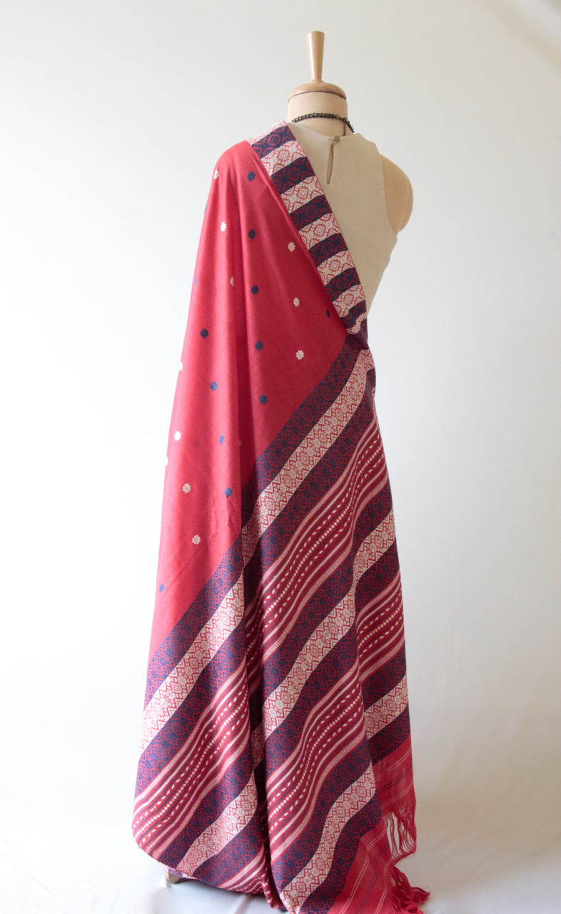 Handloom Cotton By Eri Silk Saree