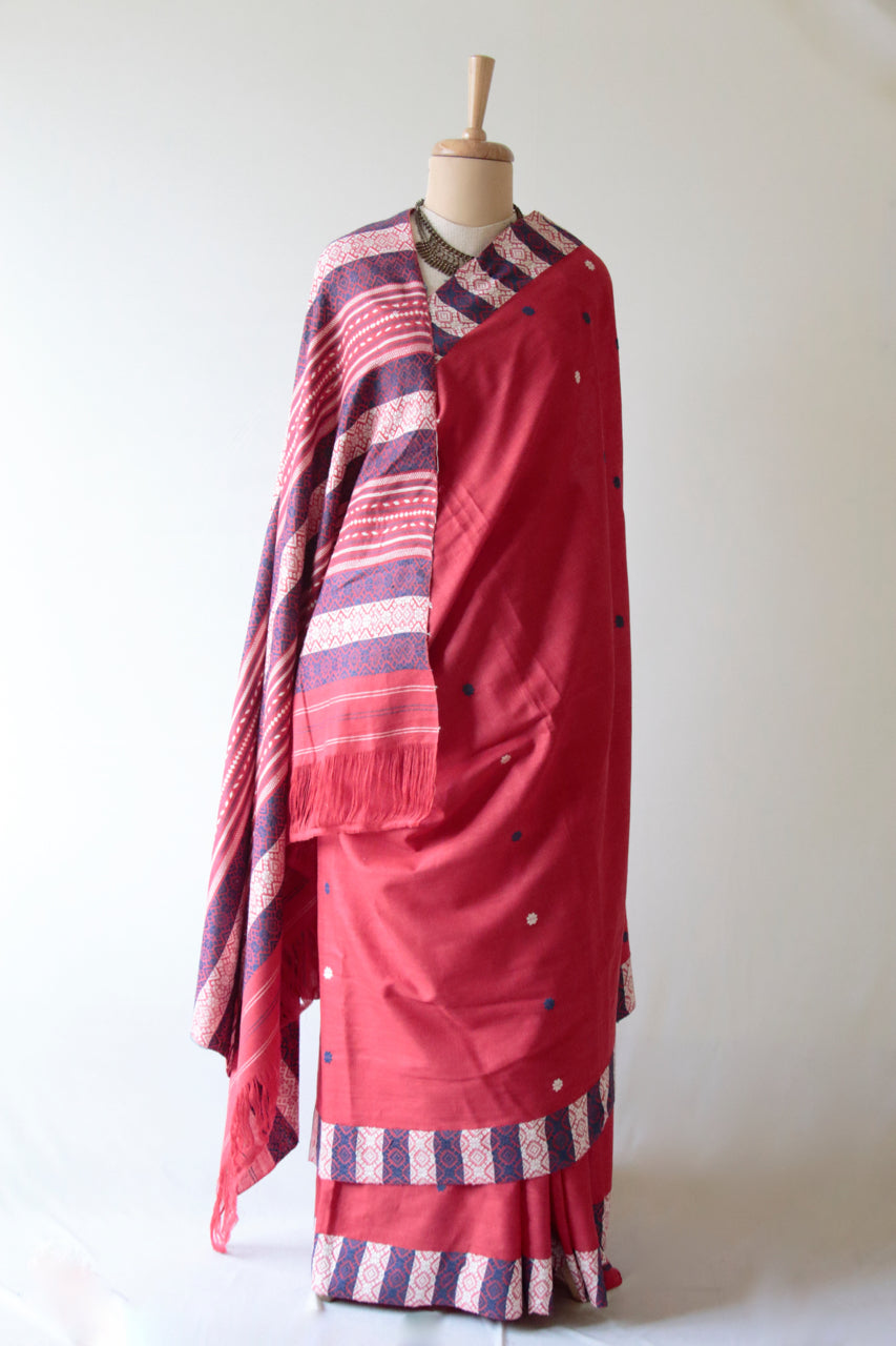Handloom Cotton By Eri Silk Saree