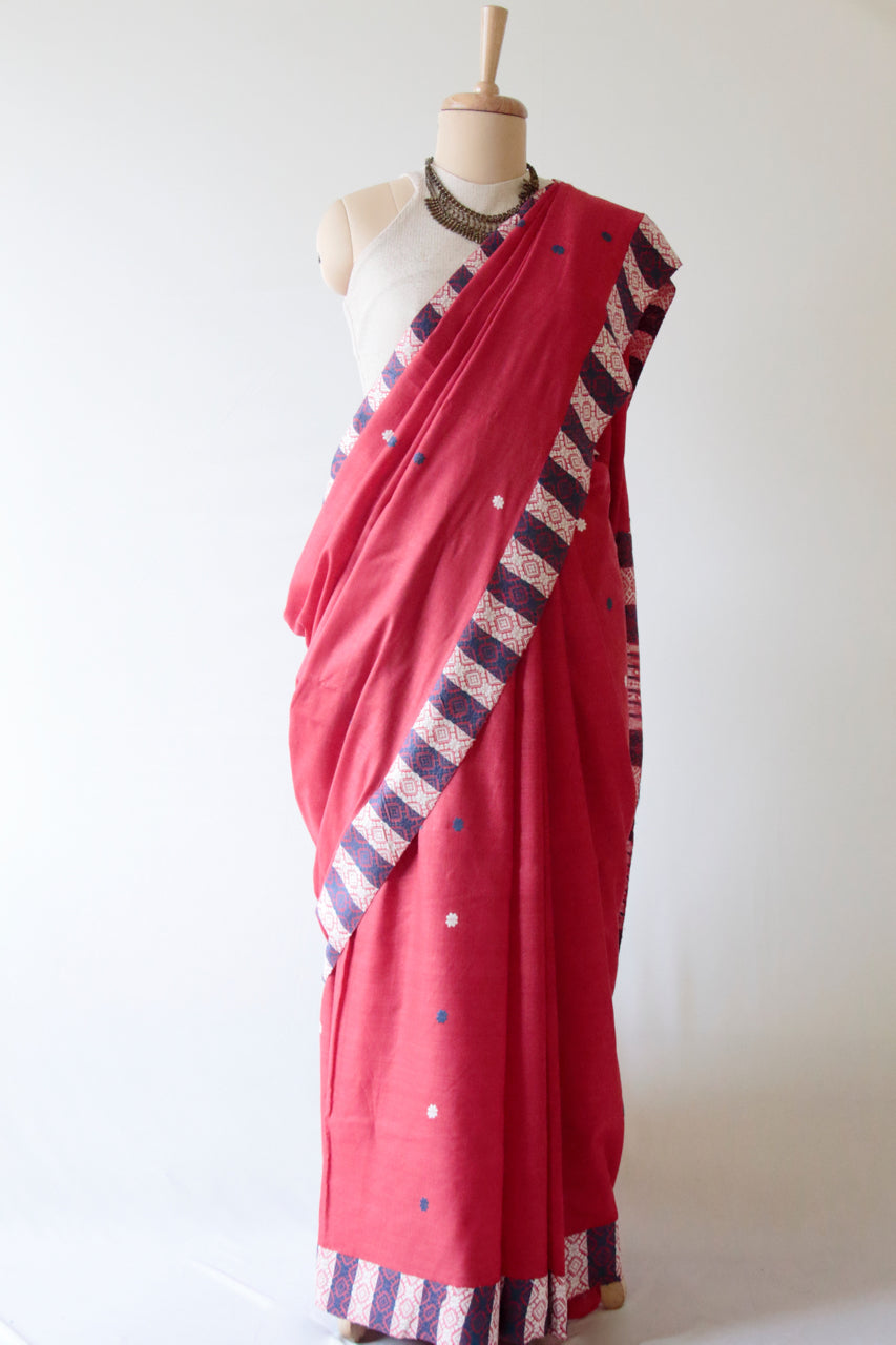 Handloom Cotton By Eri Silk Saree