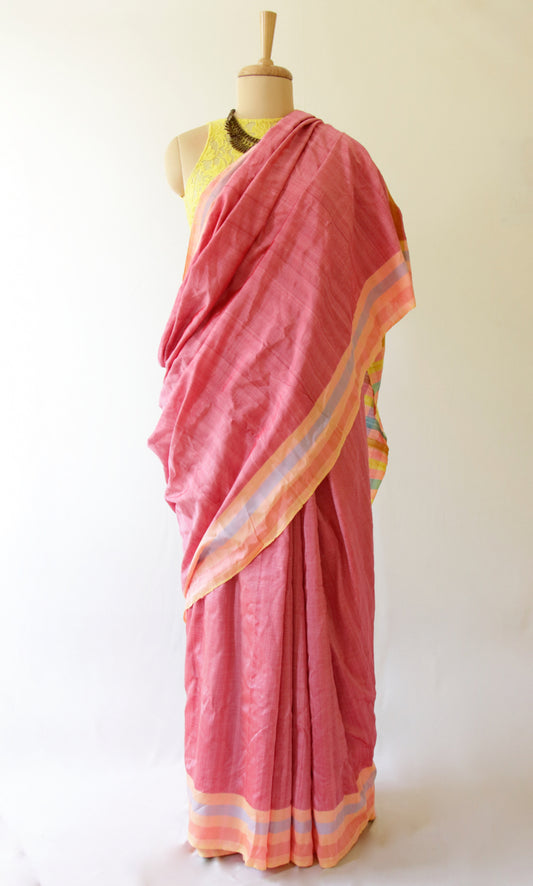 Handloom Cotton Silk Sari from Assam