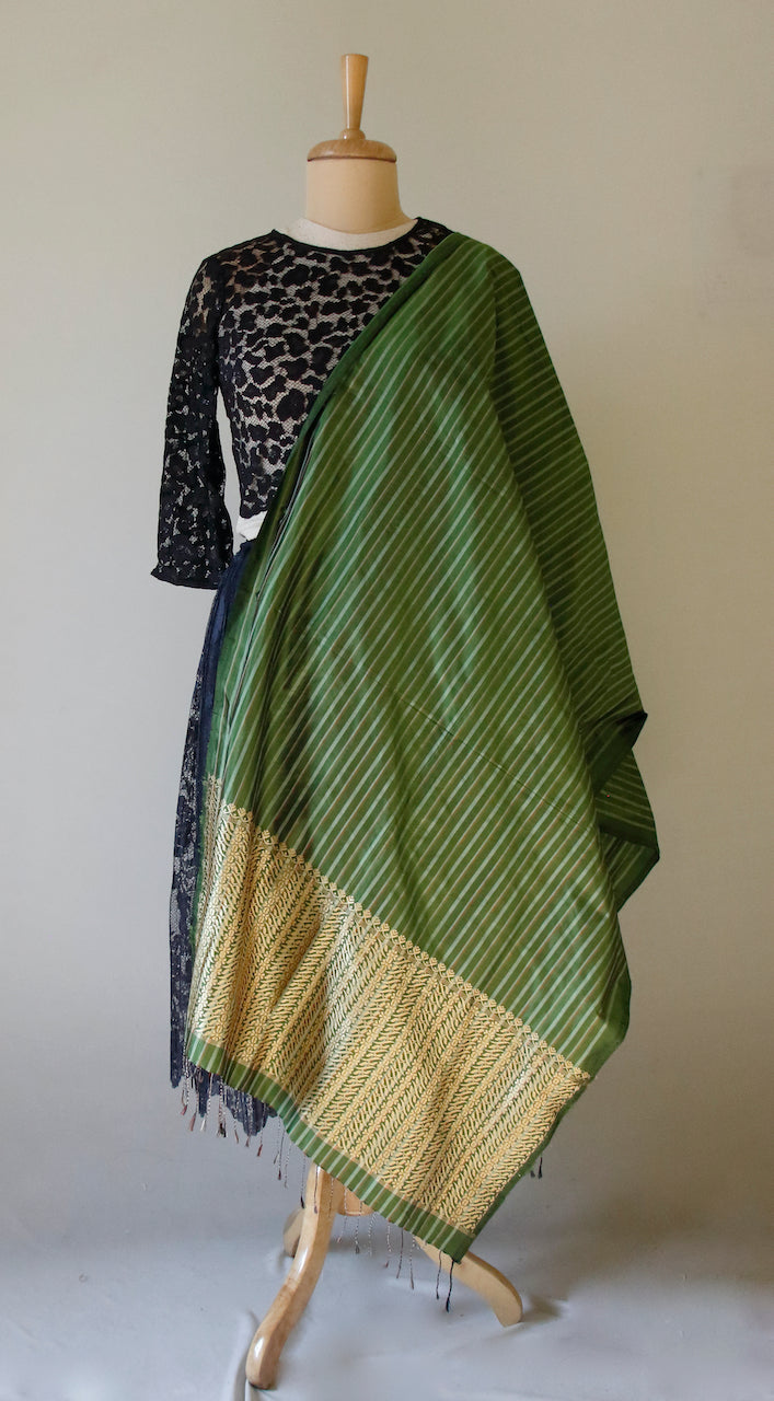 Handloom Silk Stole / Dupatta from Assam India
