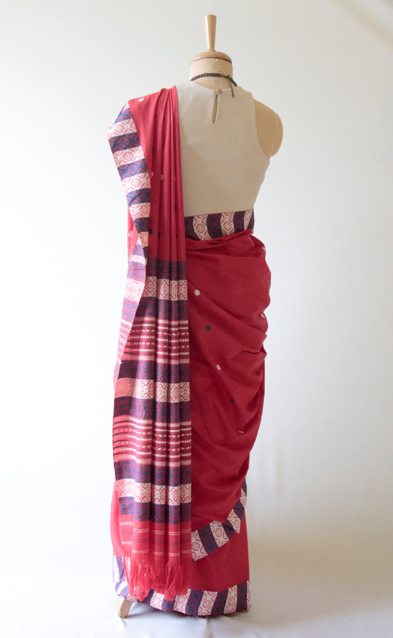 Handloom Cotton By Eri Silk Saree