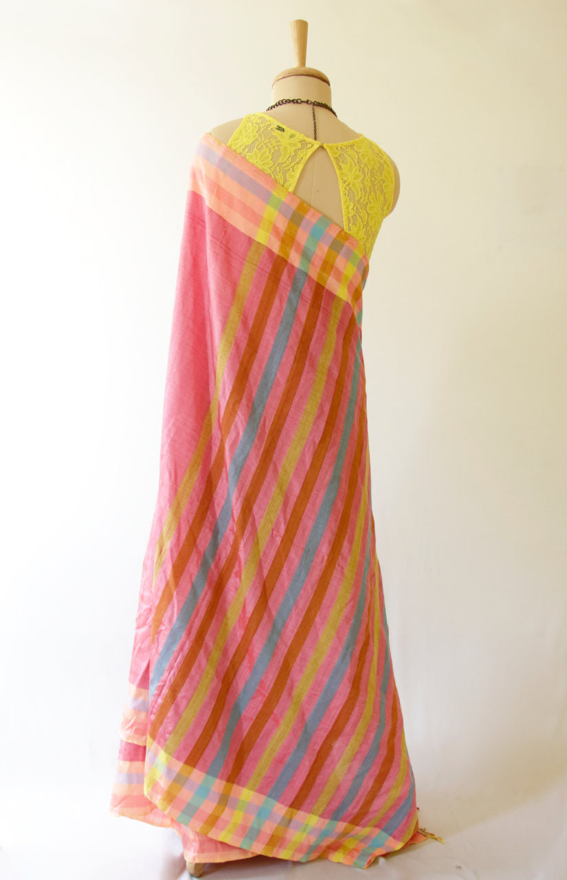 Handloom Cotton Silk Sari from Assam