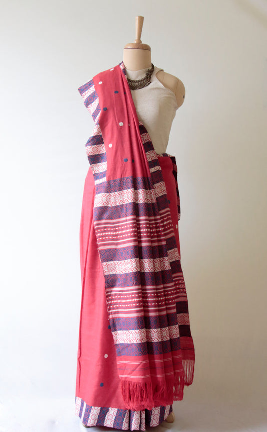 Handloom Cotton By Eri Silk Saree