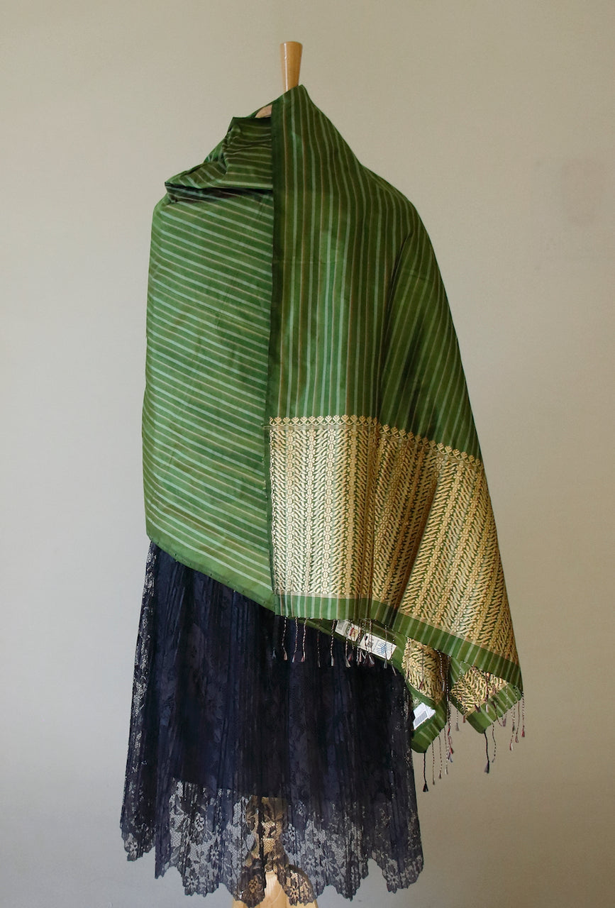 Handloom Silk Stole / Dupatta from Assam India