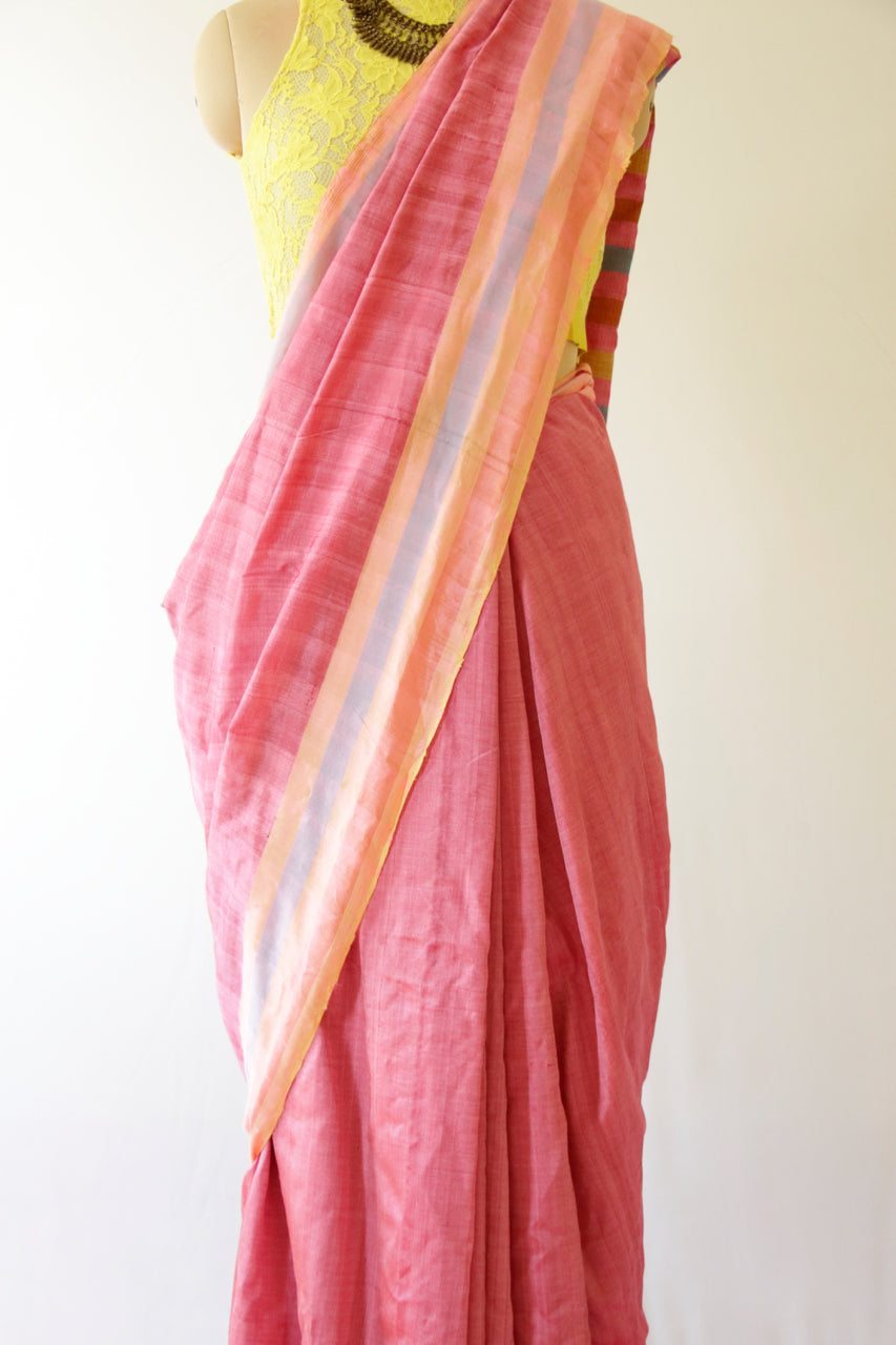 Handloom Cotton Silk Sari from Assam