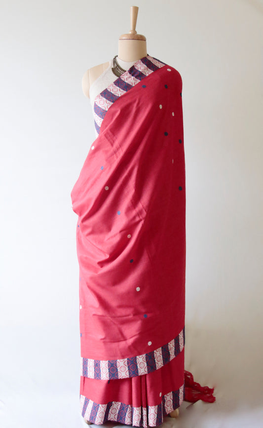 Handloom Cotton By Eri Silk Saree