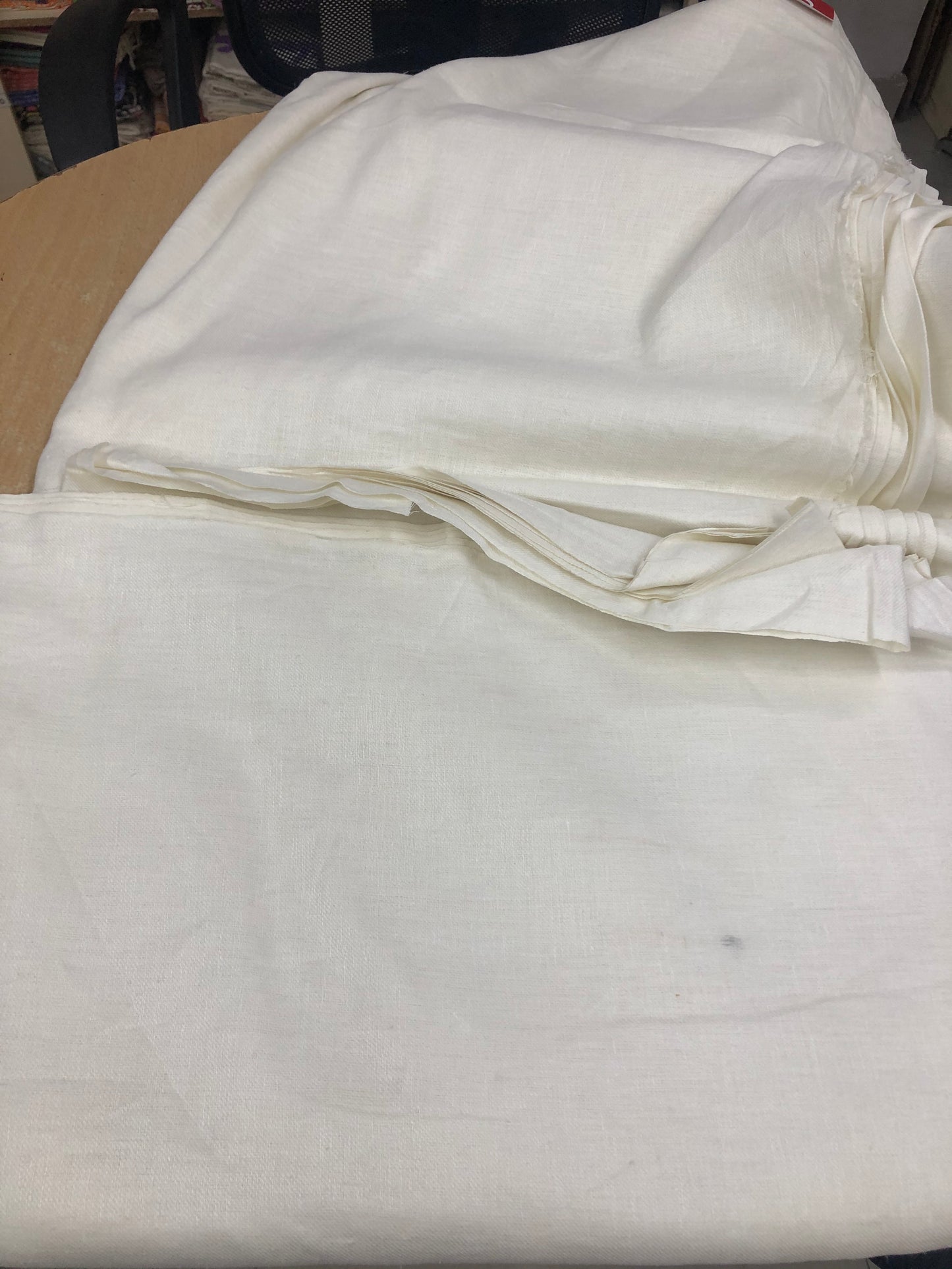 Hundred percent Eri Silk fabric in natural colour
