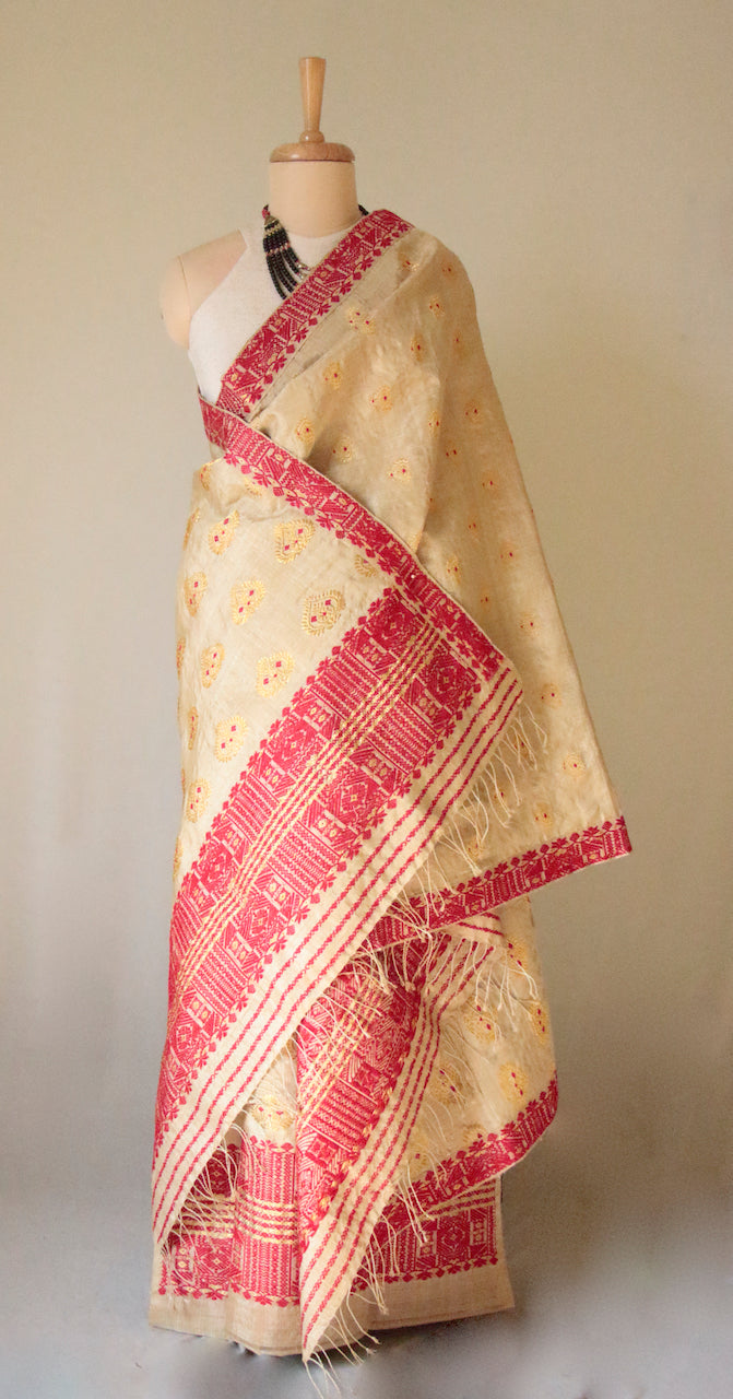 MUGA SILK MEKHELA CHADOR SET