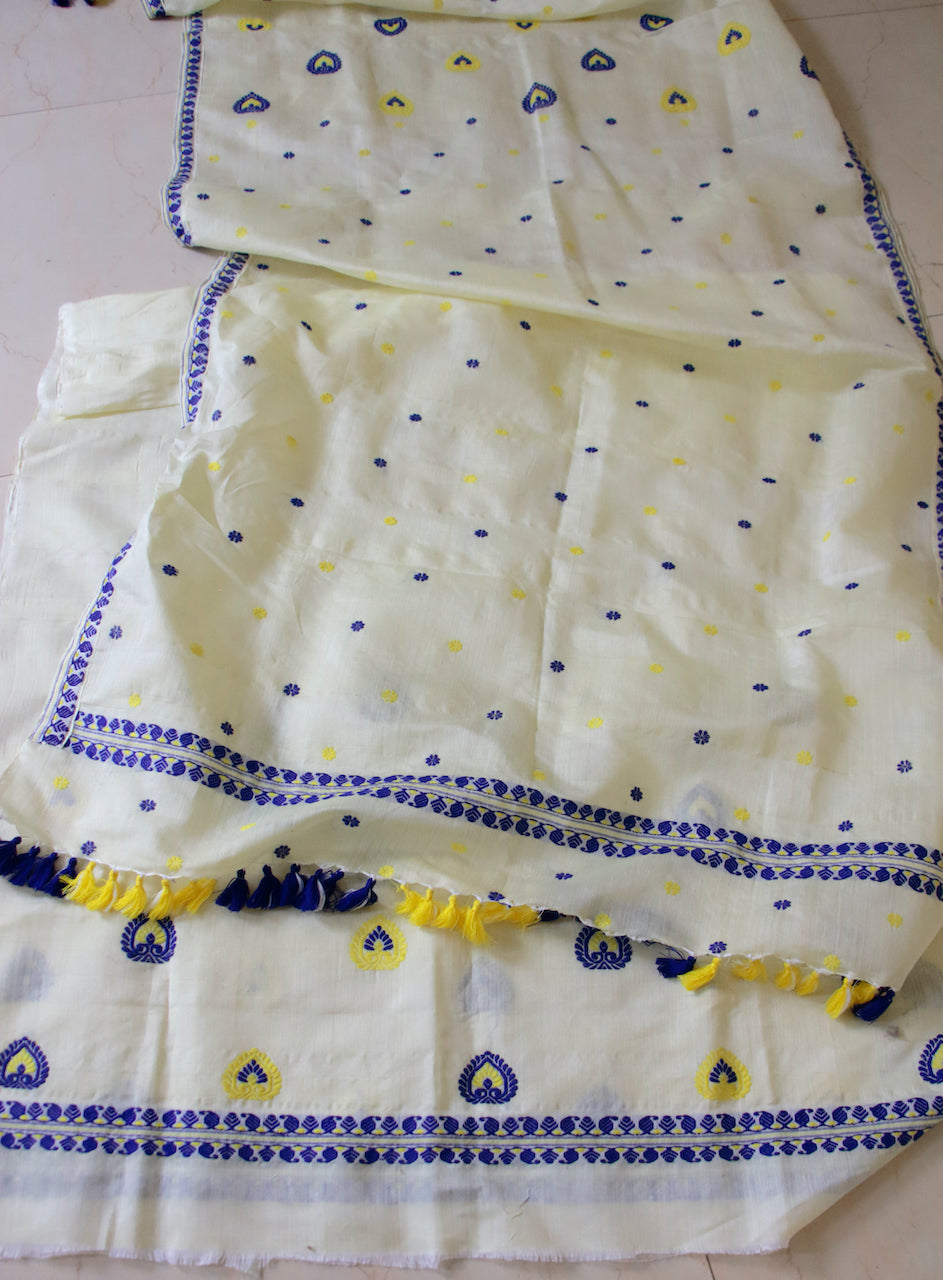 Cotton Silk Mekhla Chador
