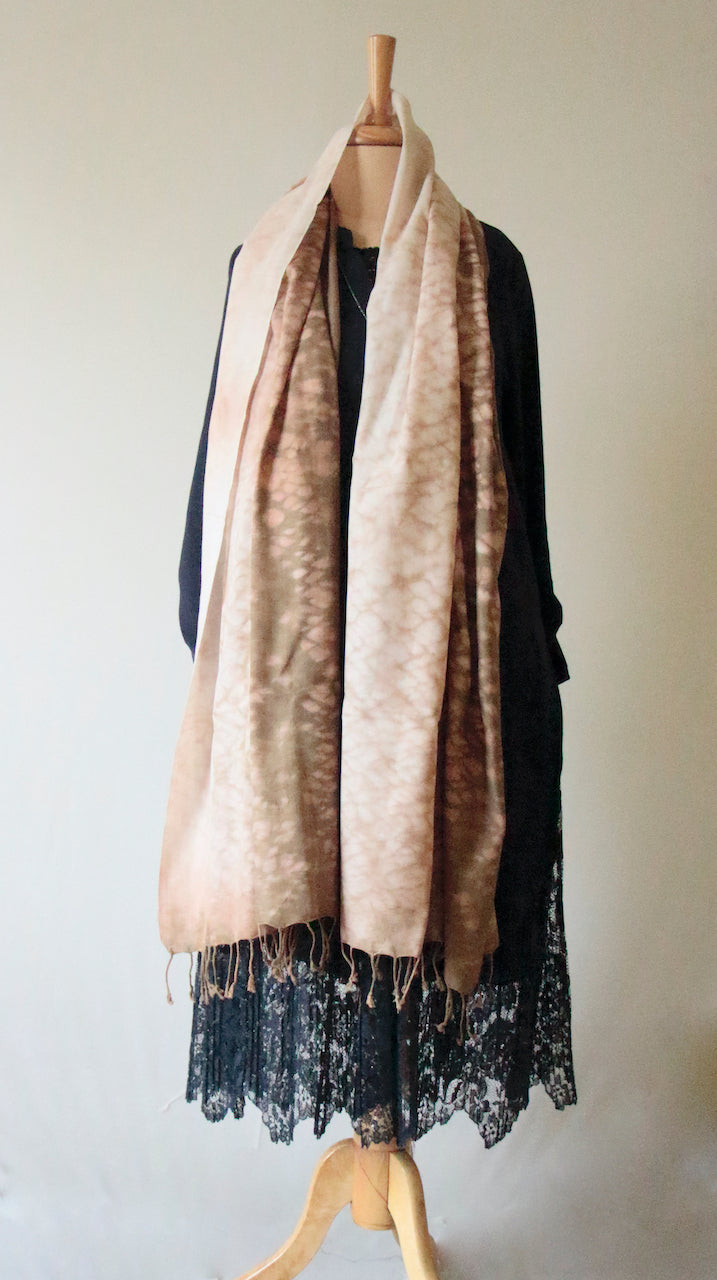 Natural Dyed  Scarf / Dupatta in Handwoven Cotton