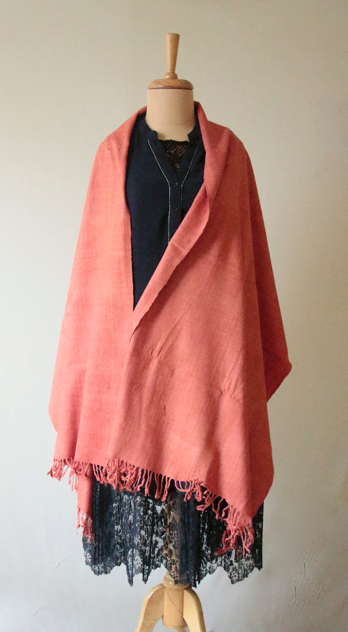 Natural Dyed Eri silk / Ahimsa Silk / Peace Silk Handloom Shawls from Assam