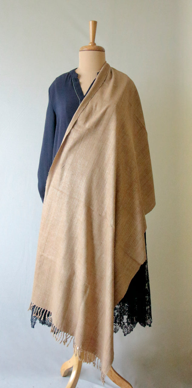 Natural Dyed Eri silk / Ahimsa Silk / Peace Silk Handloom Shawls from Assam