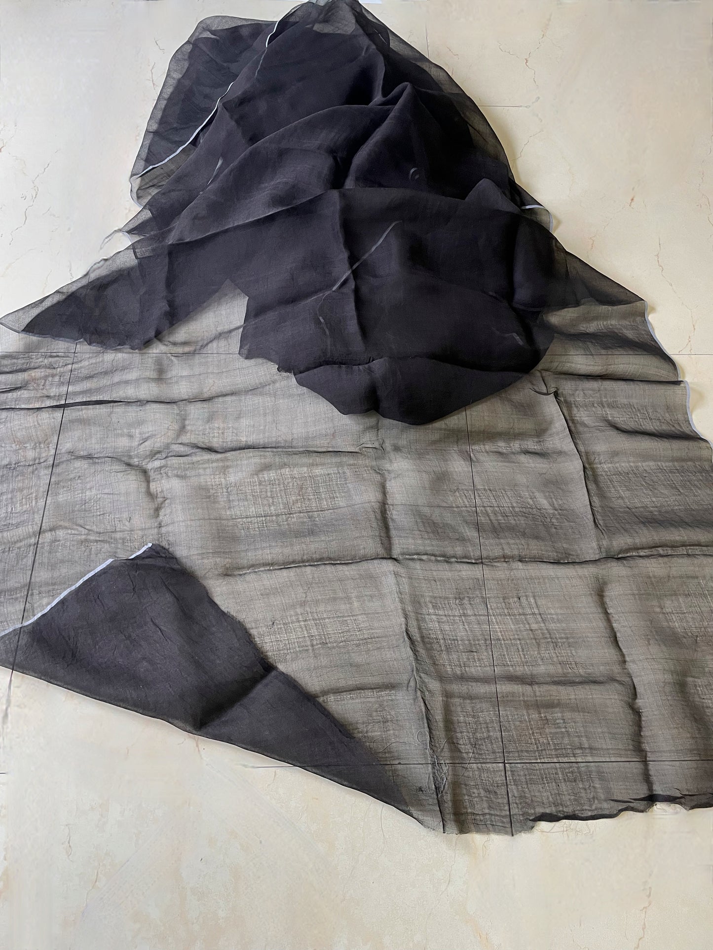 Handloom Silk Organza - width 45" from Assam