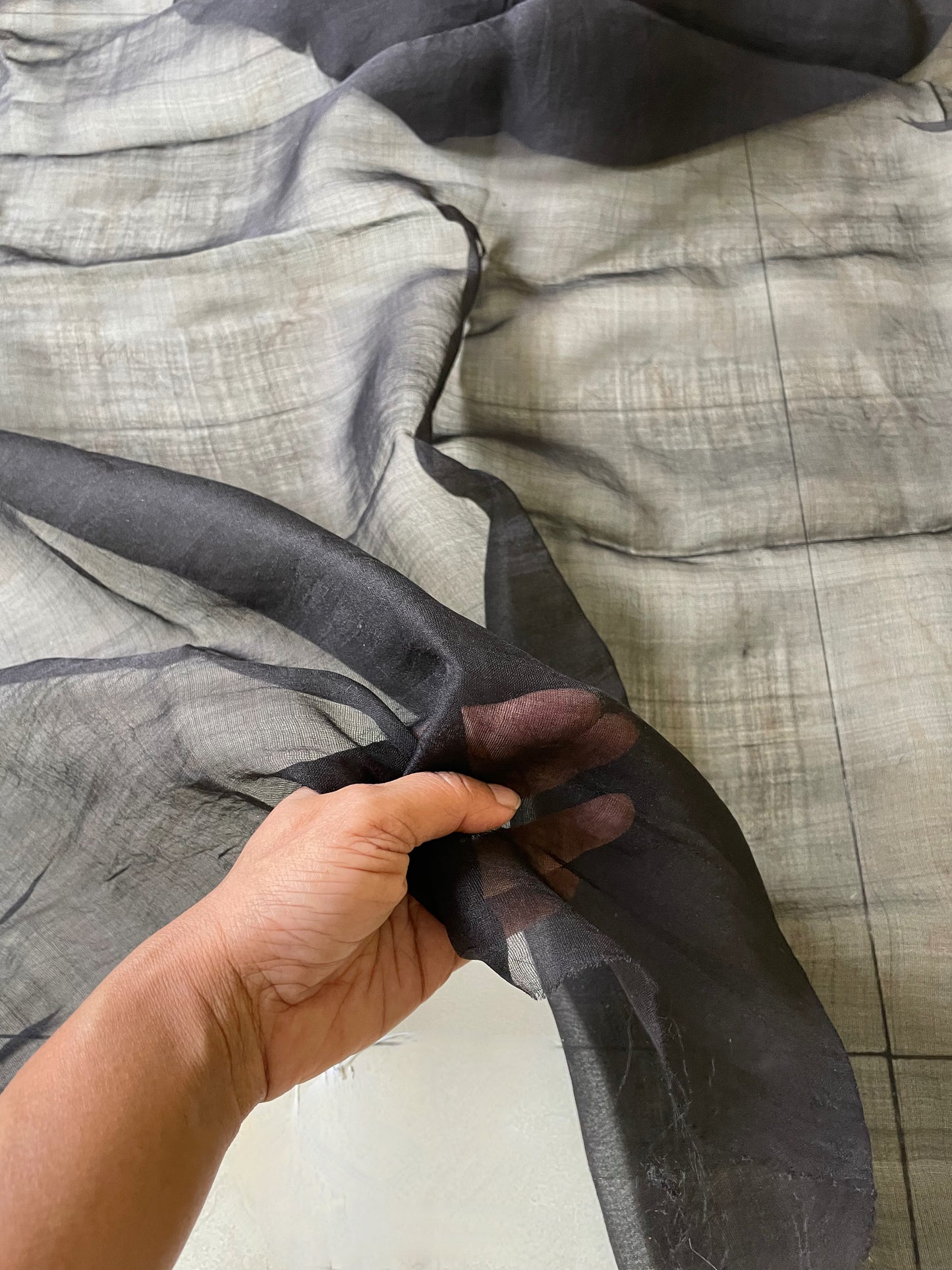 Handloom Silk Organza - width 45" from Assam