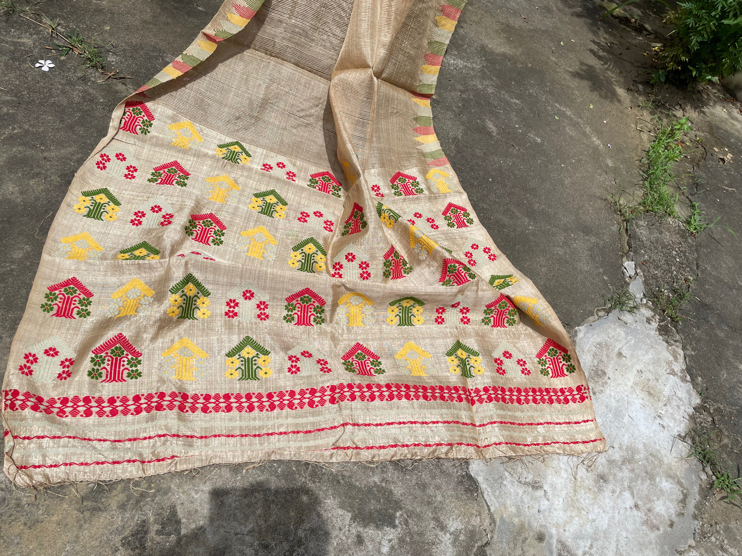 Authentic Muga Silk handloom Saree from Assam